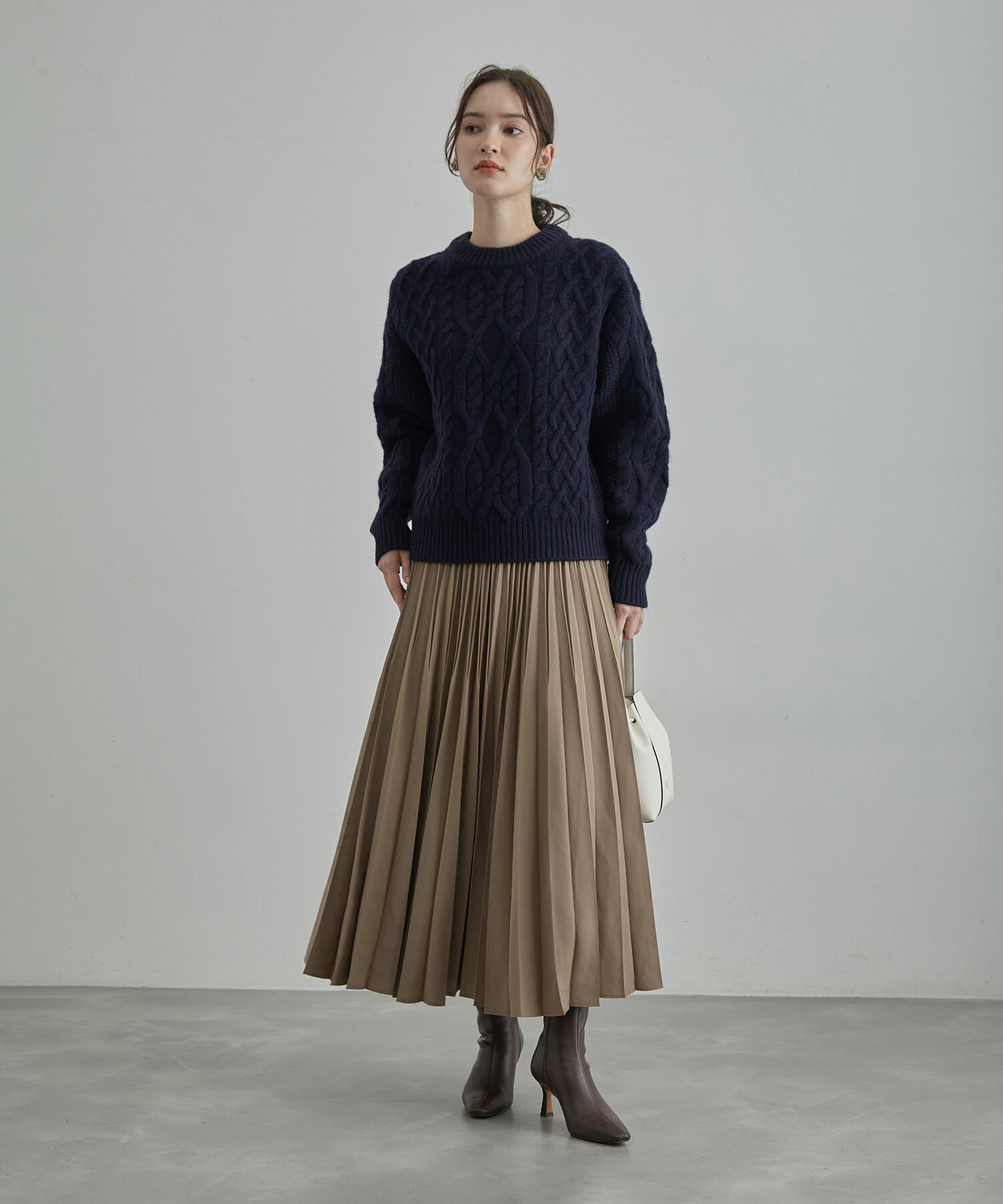 ROPE「タスマニアウールケーブルニット」|ニット・セーター|