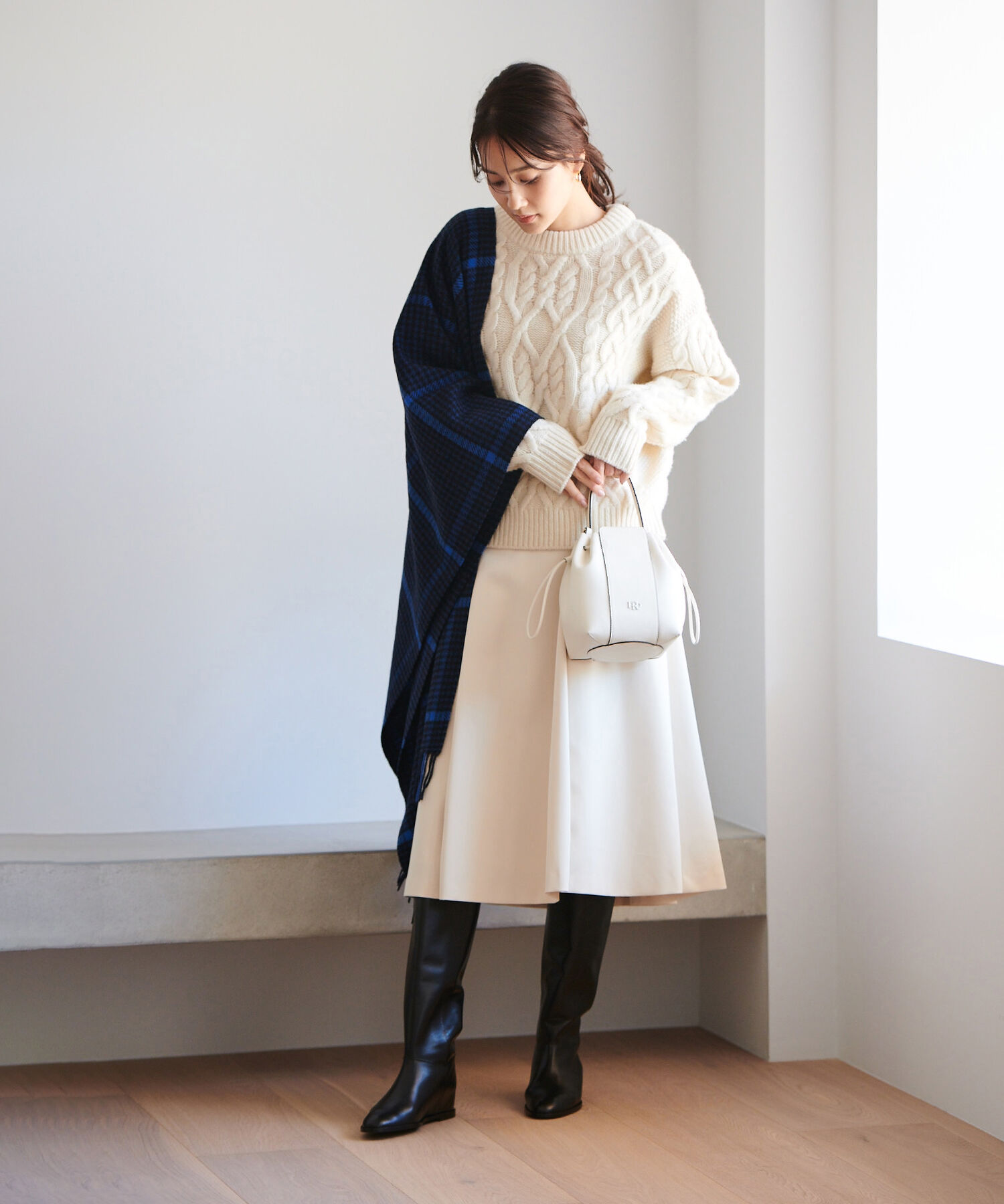 ROPE「タスマニアウールケーブルニット」|ニット・セーター|