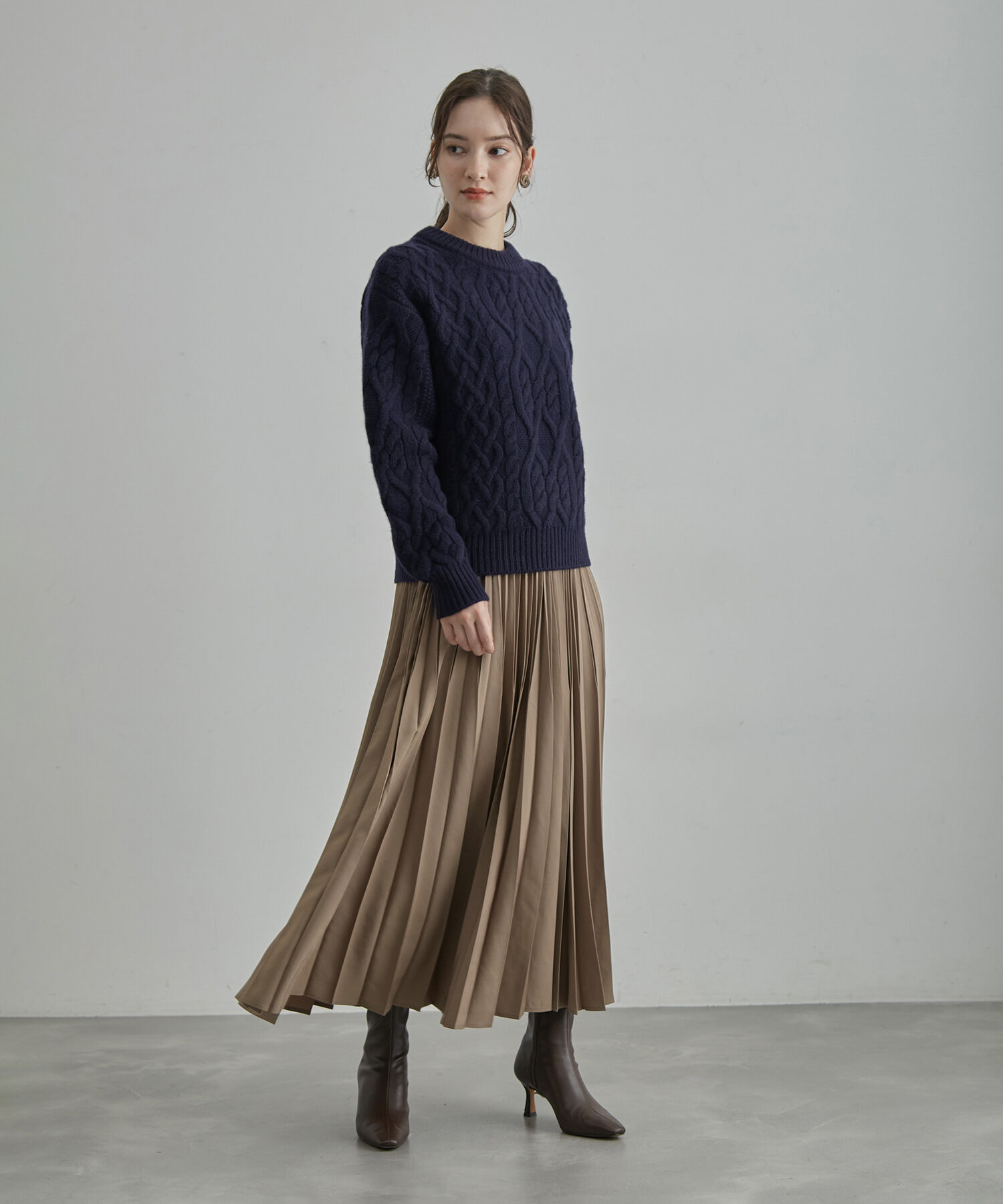 ROPE「タスマニアウールケーブルニット」|ニット・セーター|