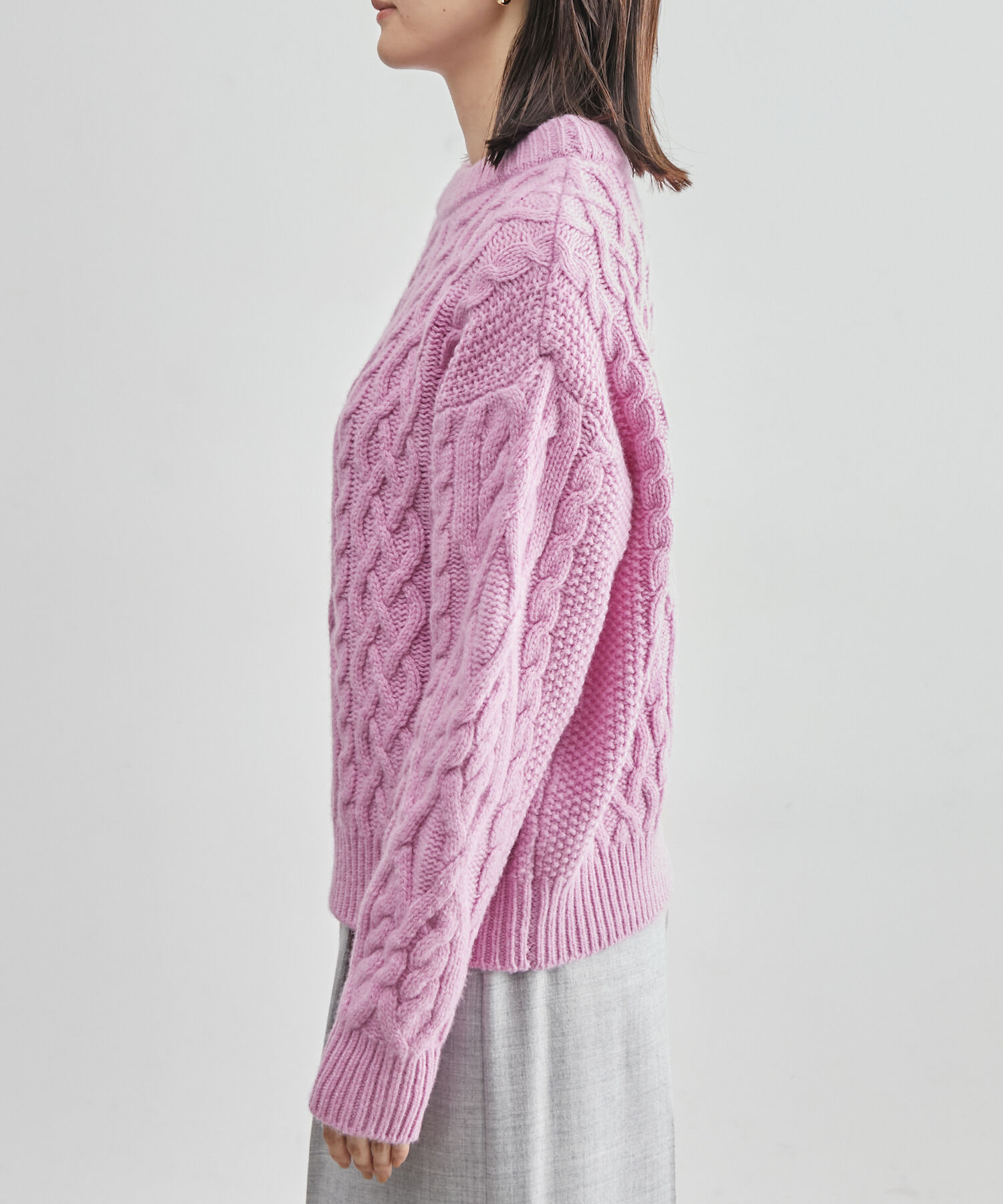 ROPE「タスマニアウールケーブルニット」|ニット・セーター|