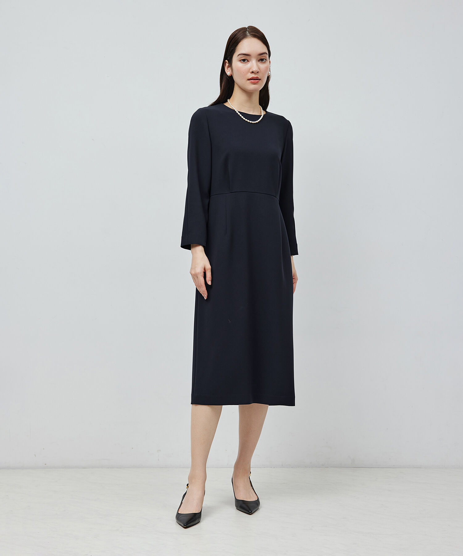 ROPE「トリアセダブルクロスウエストコンシャスワンピース」|ワンピース|