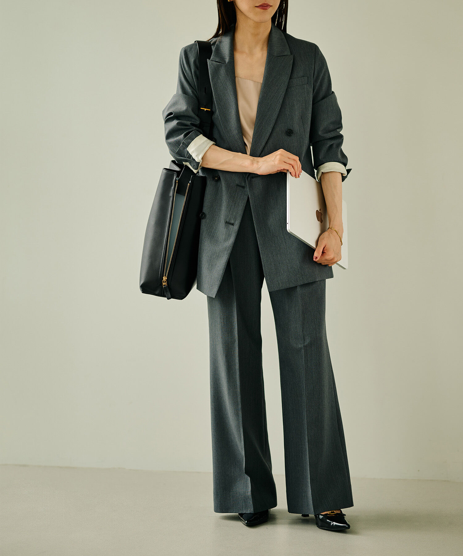 E'POR「【A4対応】【通勤】【E'POR】Y BAG Shoulder Large（サイドジップショルダーバッグ）【WEB限定/一部店舗限」|ショルダー・メッセンジャー|