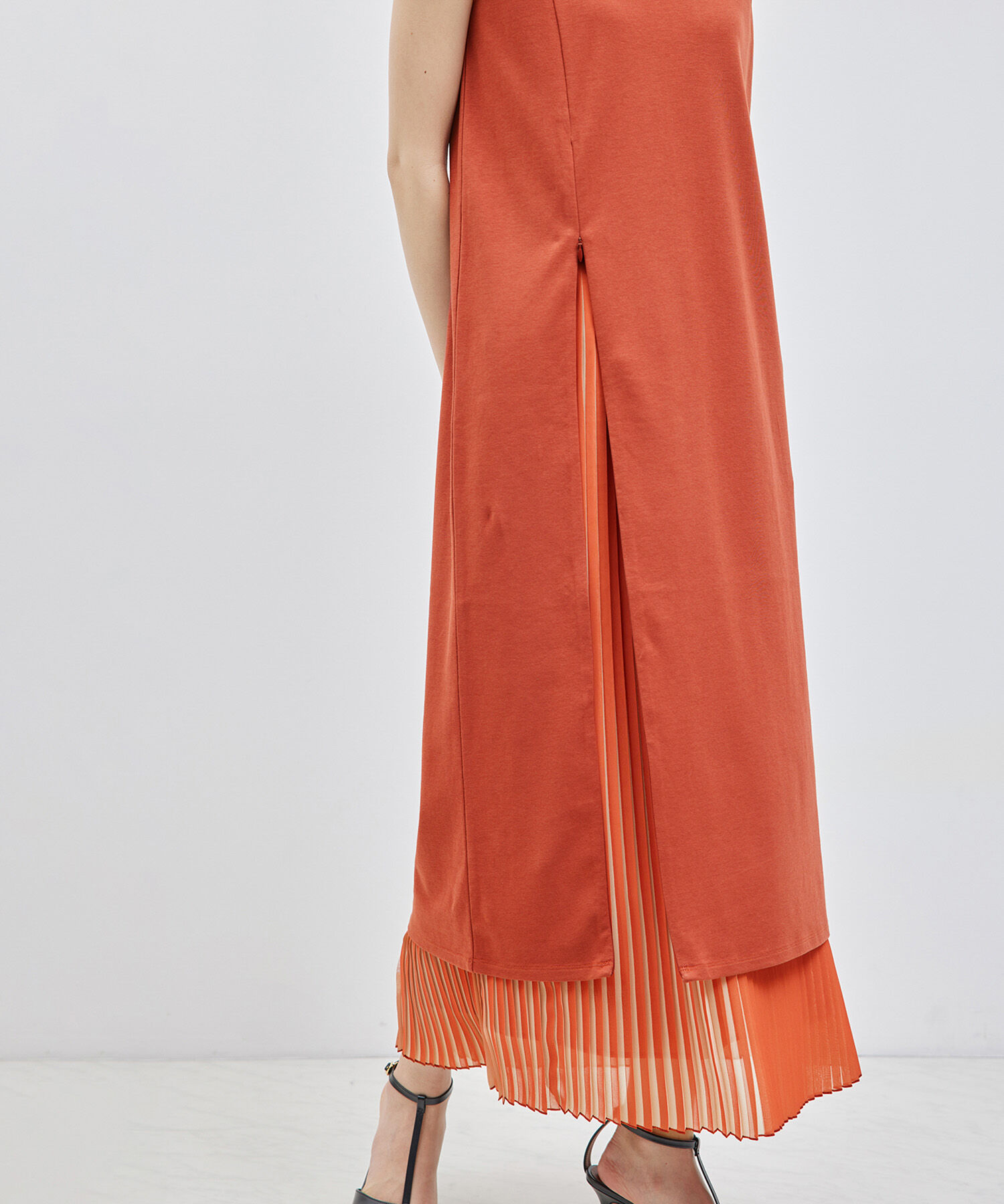 ROPE「【洗える】2WAYレイヤードポンチワンピース【メディア掲載】」|ワンピース|