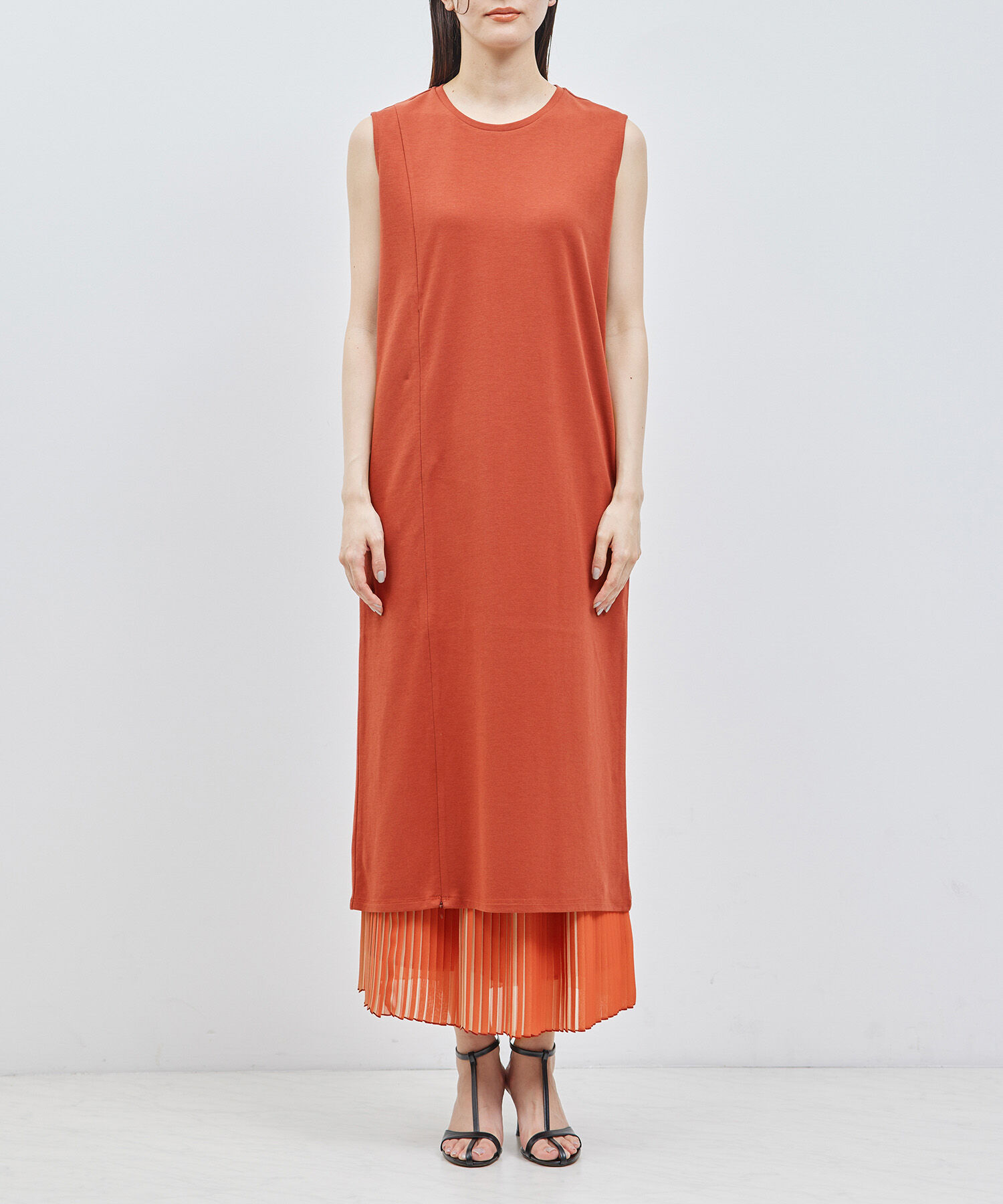 ROPE「【洗える】2WAYレイヤードポンチワンピース【メディア掲載】」|ワンピース|