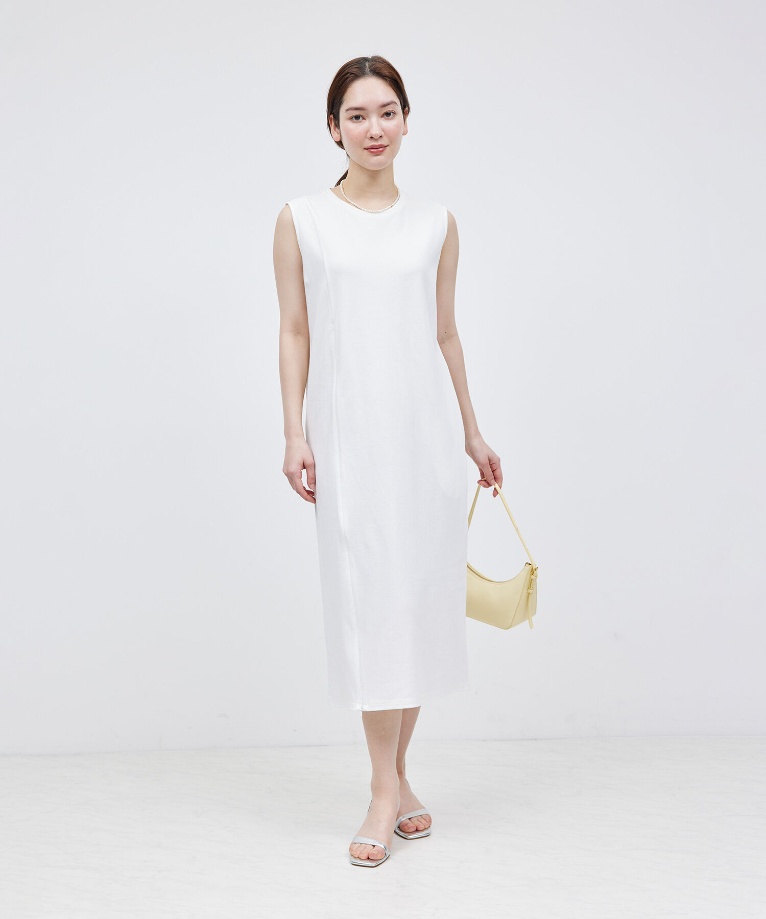 ROPE「【洗える】2WAYレイヤードポンチワンピース【メディア掲載】」|ワンピース|