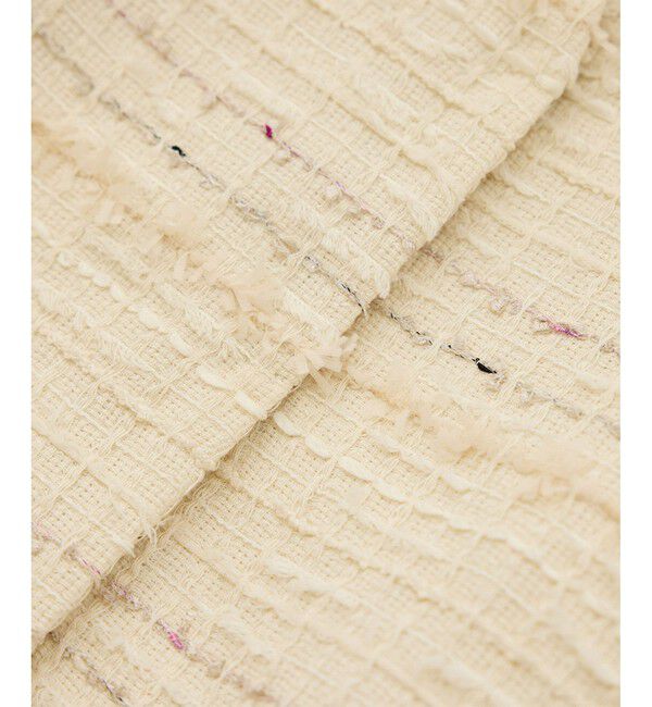 ROPE「MALHIA-KENT(マリアケント) ツイードＶネックジャケット」|ノーカラージャケット|