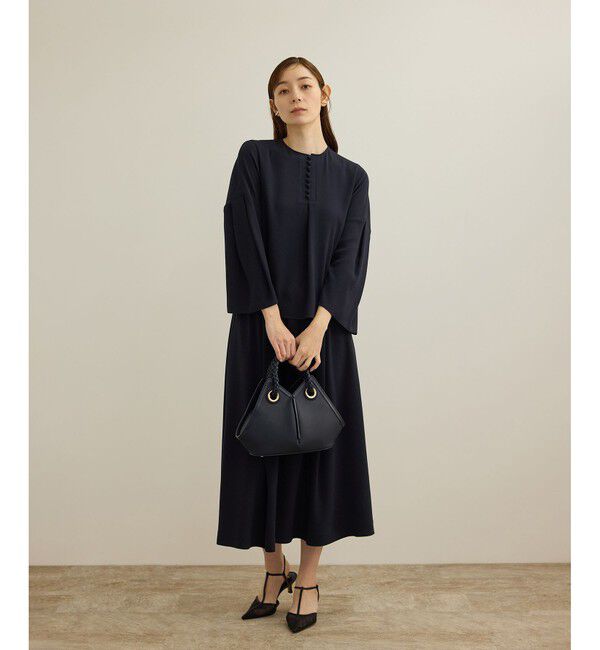 ROPE「【洗える】ベルラインデザインブラウス/セットアップ対応」|シャツ・ブラウス|