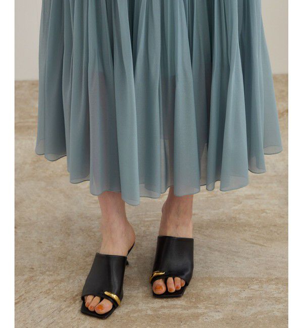 ROPE「【洗える】【WEB・一部店舗限定】サーキュラー手絞りプリーツスカート」|スカート|