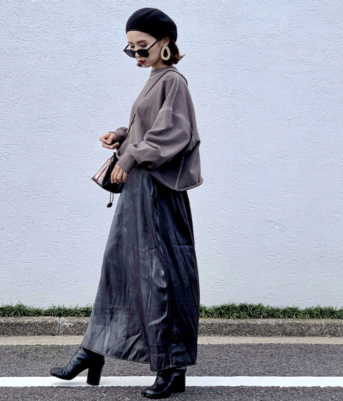 VIS「【WEB限定】オーロラツイルセミフレアースカート」|スカート|