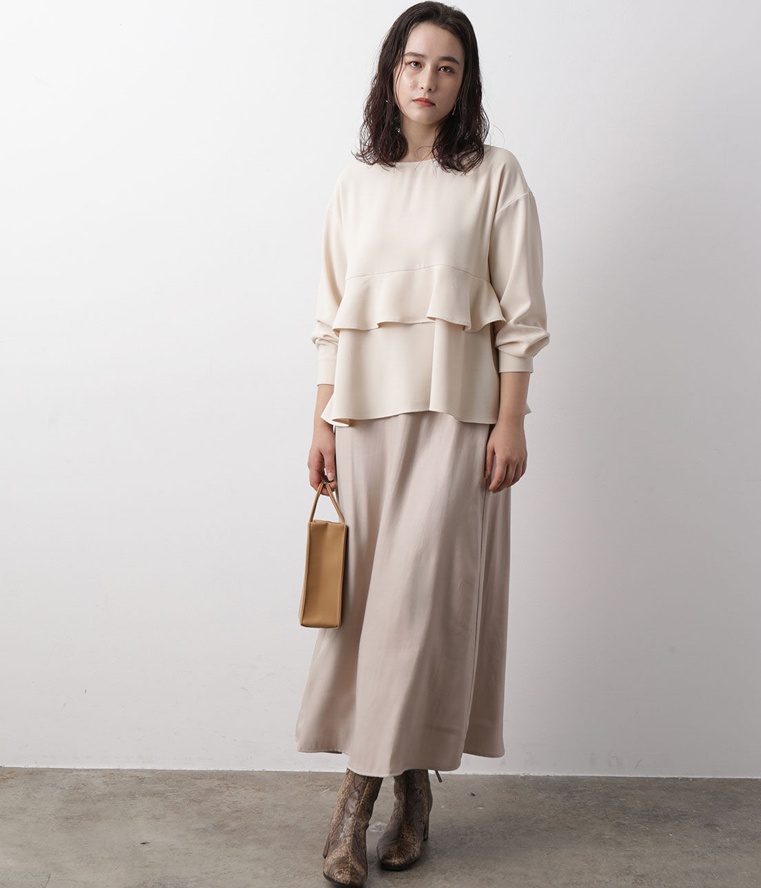 VIS「【WEB限定】オーロラツイルセミフレアースカート」|スカート|