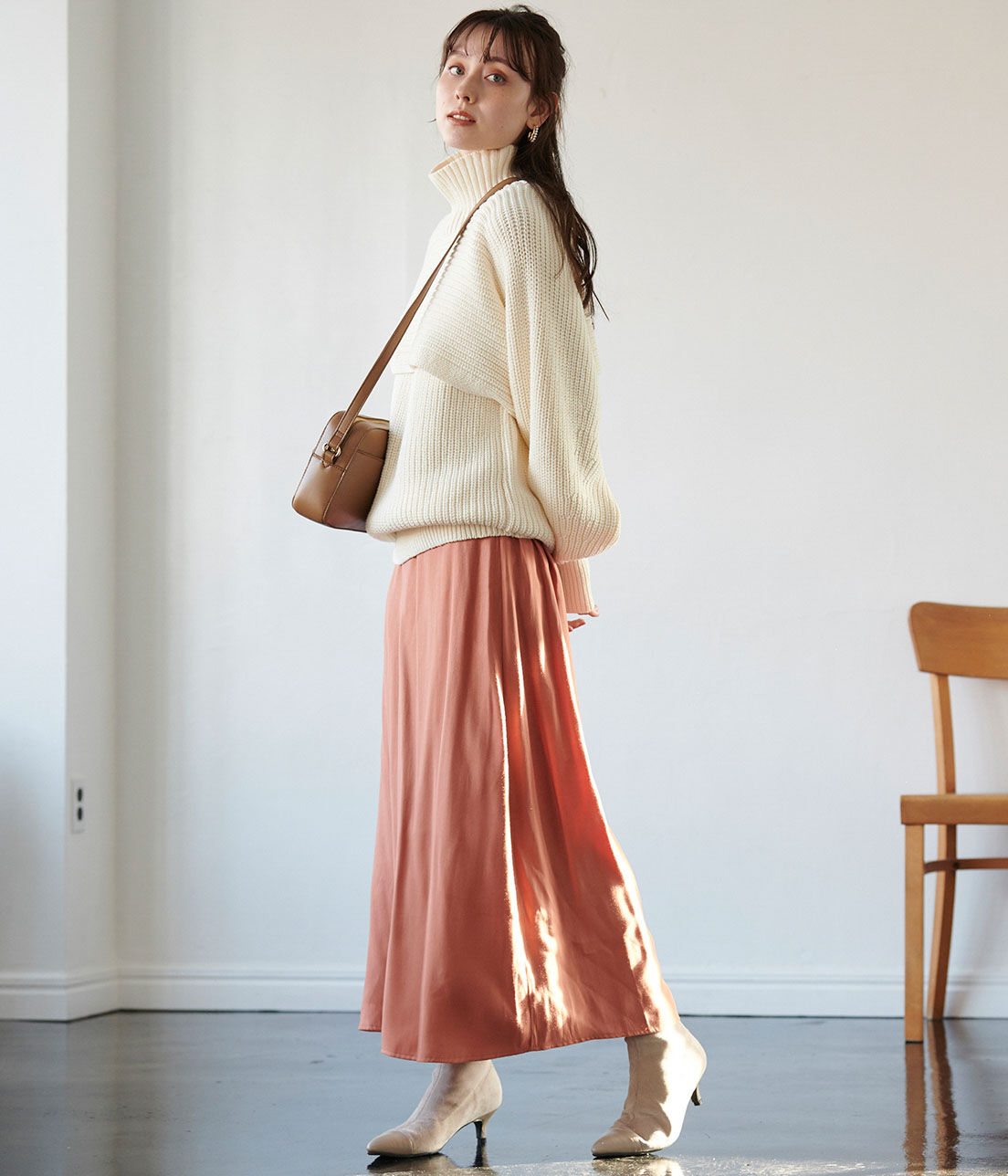VIS「【WEB限定】オーロラツイルセミフレアースカート」|スカート|