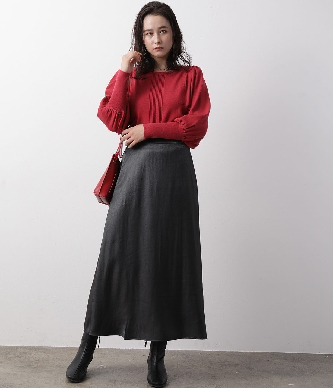 VIS「【WEB限定】オーロラツイルセミフレアースカート」|スカート|