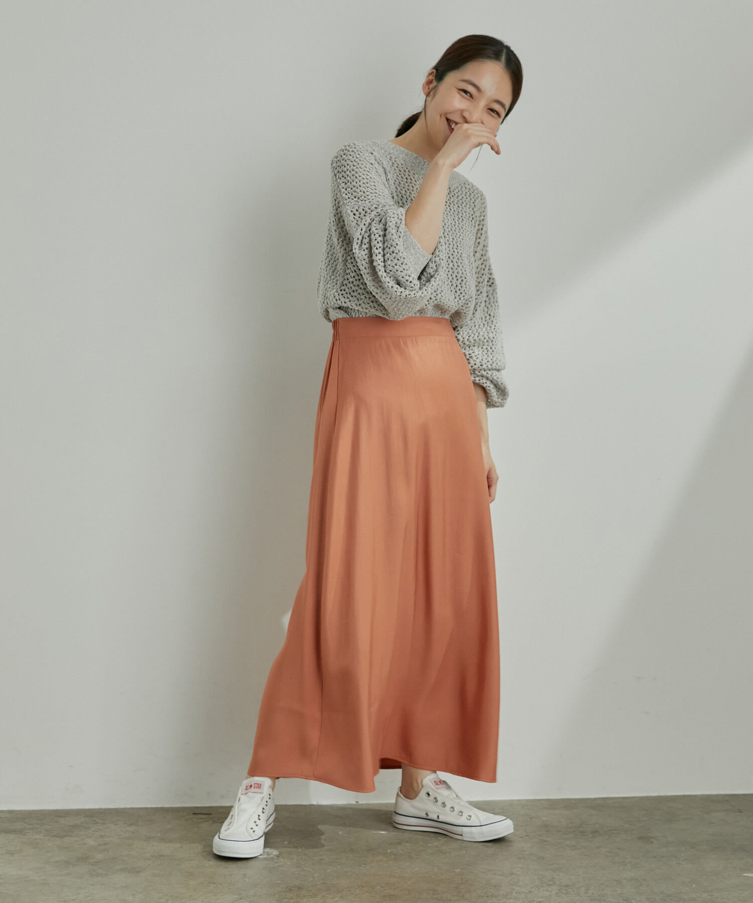 VIS「【WEB限定】オーロラツイルセミフレアースカート」|スカート|