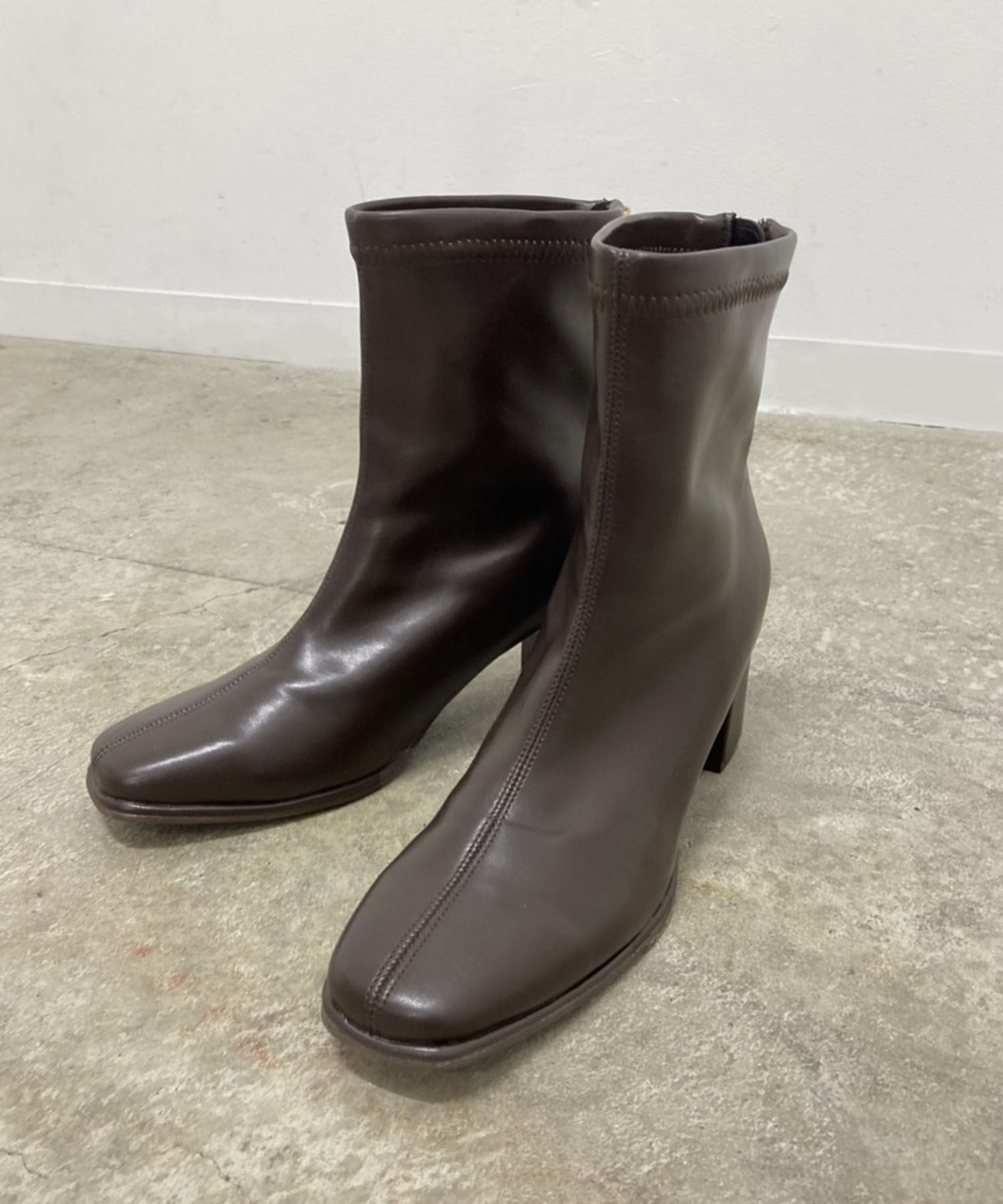 Juze「柔らかく足にフィット。スクエアトゥストレッチブーツ」|その他|