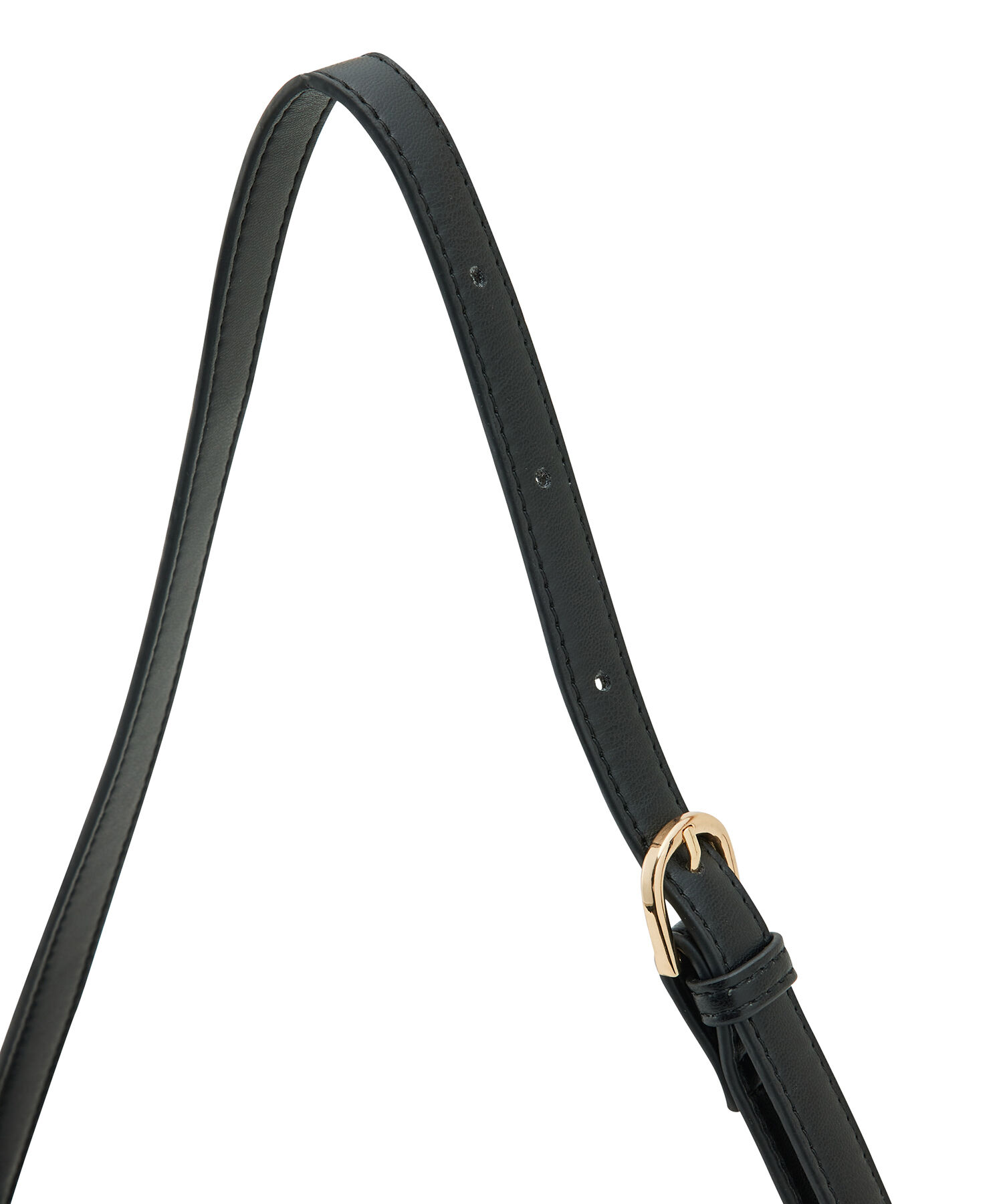 VIS「リサイクルフェイクレザーフロントジップハーフムーンショルダー【sustainable】」|ショルダー・メッセンジャー|