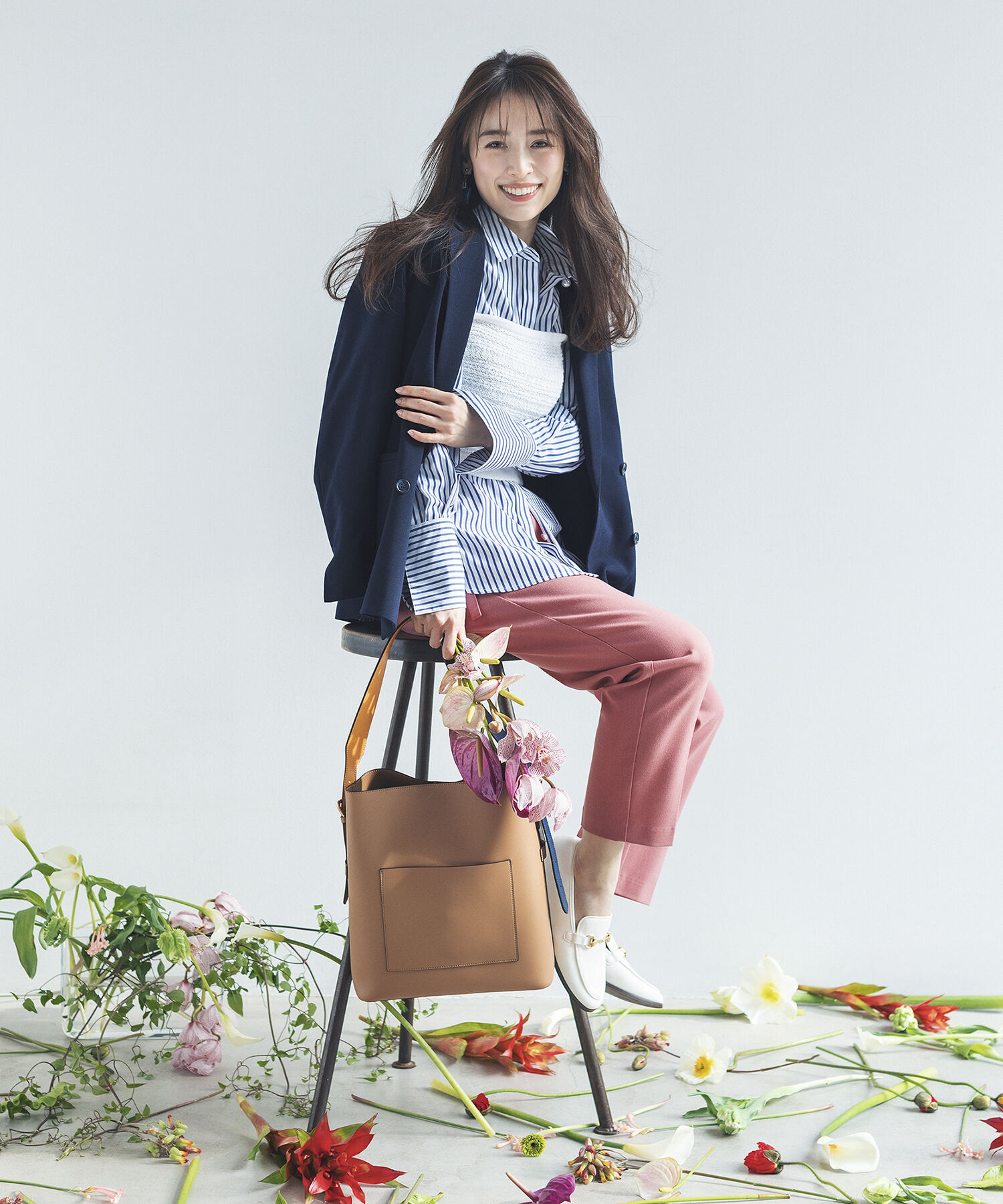 VIS「【アンサンブル対応】ツイードニットビスチェ」|キャミソール|