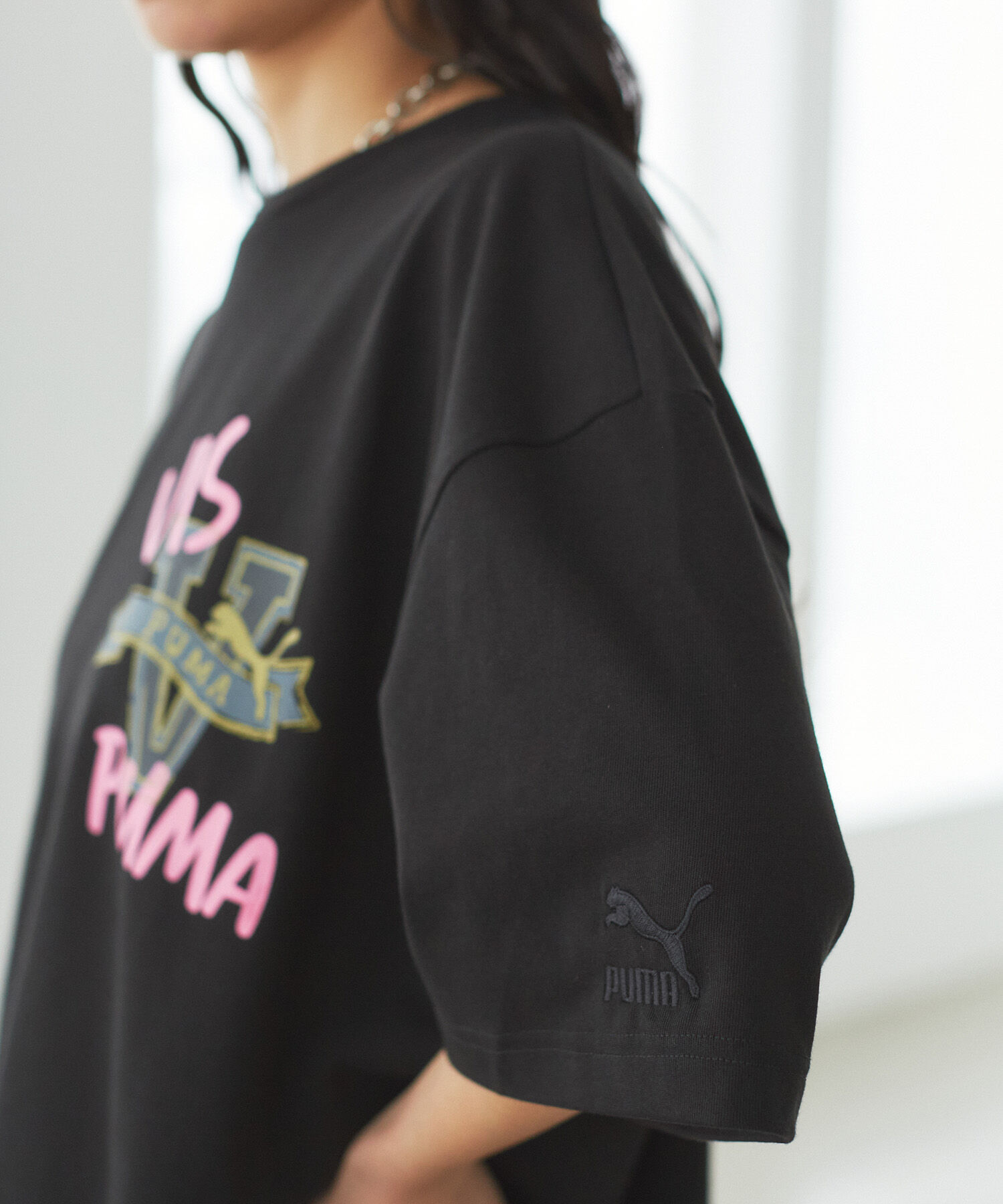 VIS「【PUMA】VIS別注 オリジナルロゴオーバーサイズTシャツ」|Tシャツ・カットソー|
