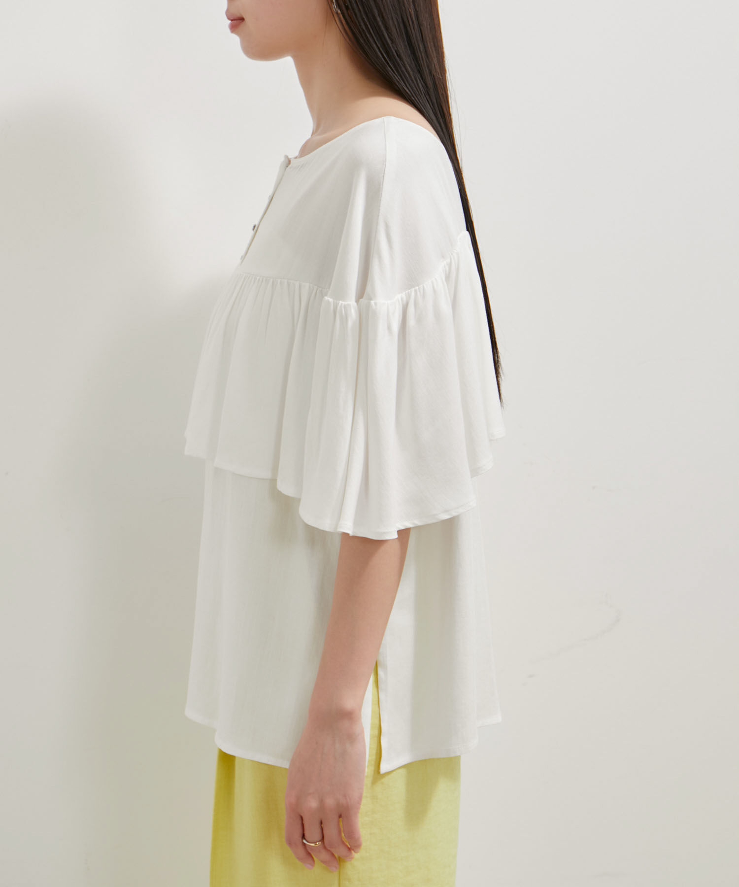 VIS「【前後2WAY】ラッフルブラウス」|シャツ・ブラウス|