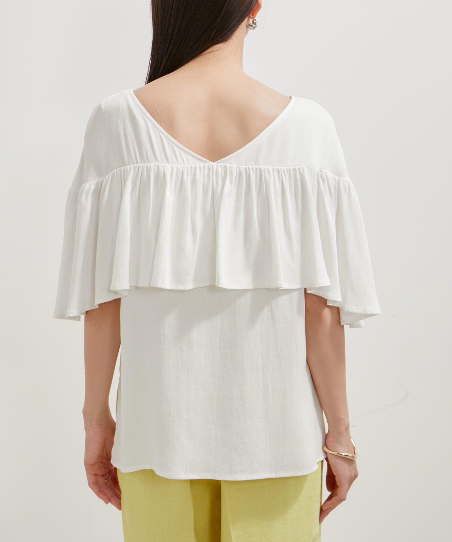 VIS「【前後2WAY】ラッフルブラウス」|シャツ・ブラウス|