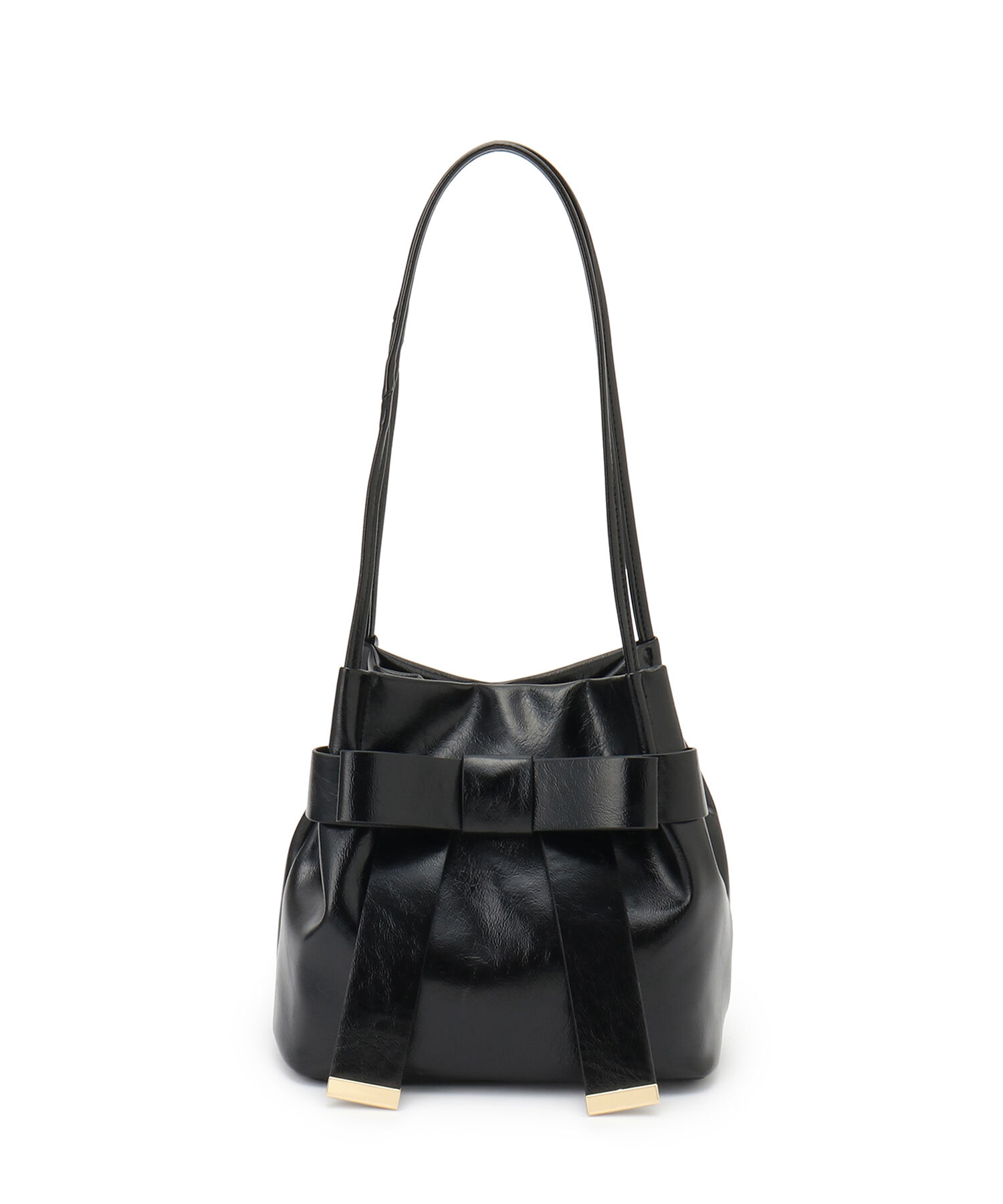 VIS「【ハンドルの長さ調節が出来る】リボンミニトートバック」|ショルダー・メッセンジャー|