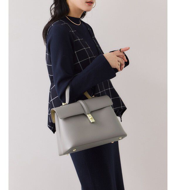 VIS「【新色追加】ひねり金具ワンハンドルバッグ【2WAY】」|ハンドバッグ|