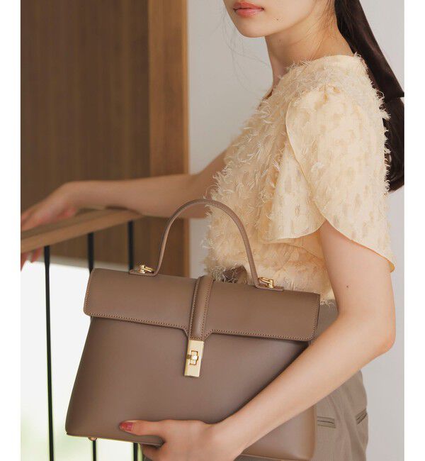 VIS「【新色追加】ひねり金具ワンハンドルバッグ【2WAY】」|ハンドバッグ|