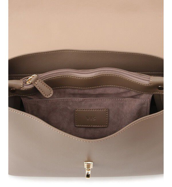 VIS「【新色追加】ひねり金具ワンハンドルバッグ【2WAY】」|ハンドバッグ|