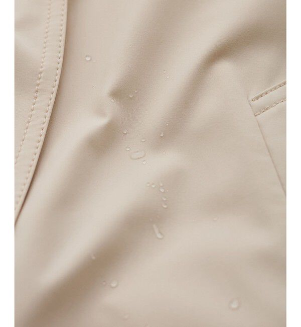 VIS「【定番人気】【撥水/UVケア】後ろタックトレンチコート スプリングコート」|トレンチコート|