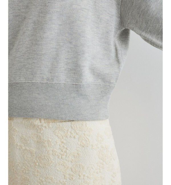 VIS「リーフコード刺繍ニットプルオーバー」|ニット・セーター|