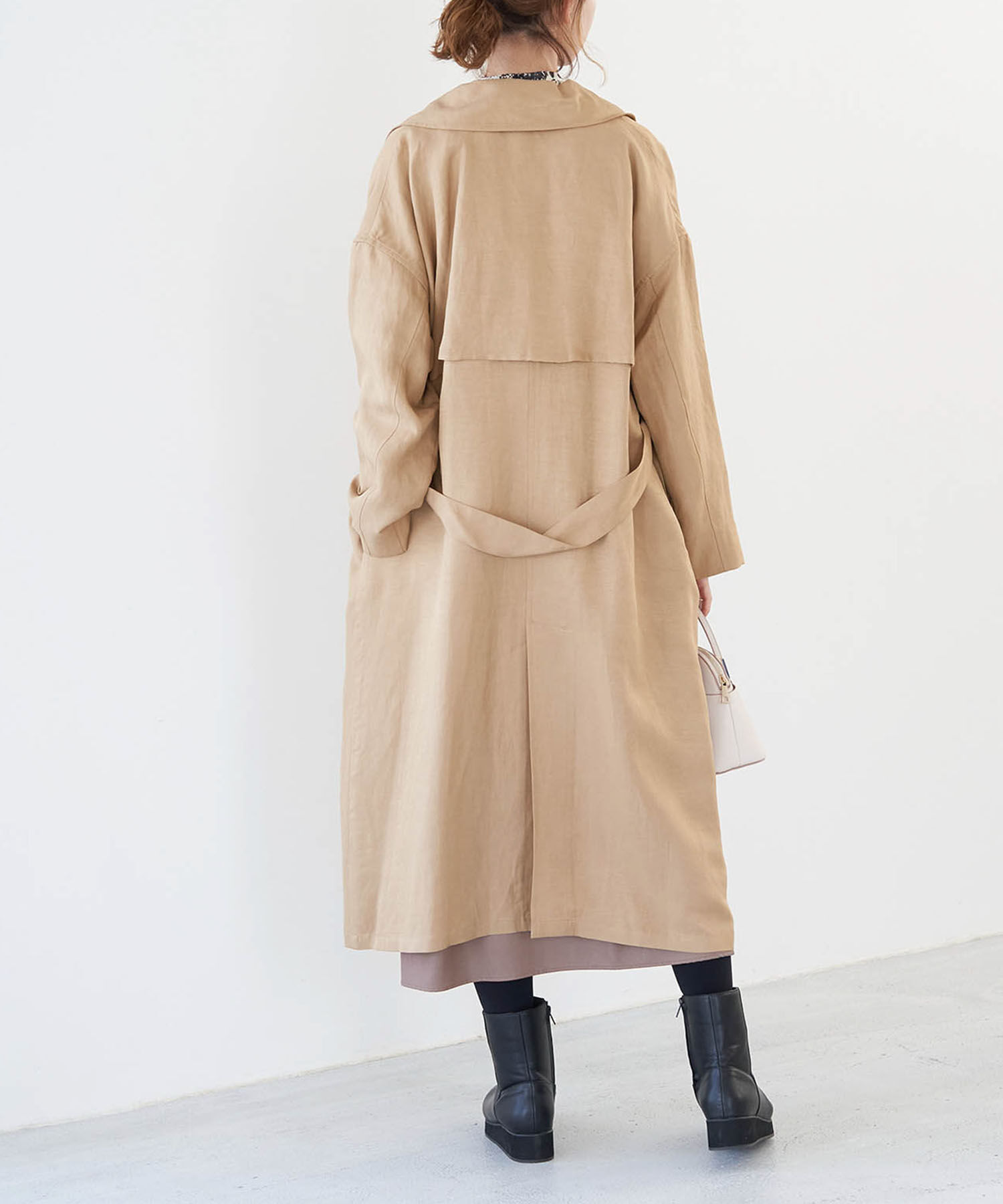 Rope&rsquo;Picnic「【emur】リネン混トレンチコート」|トレンチコート|