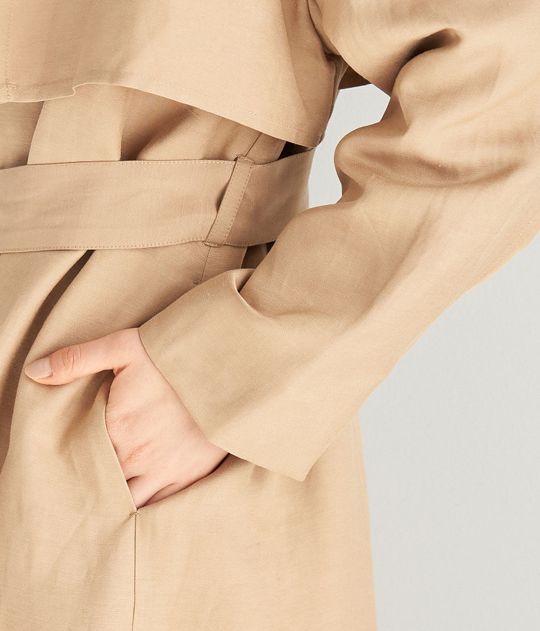 Rope&rsquo;Picnic「【emur】リネン混トレンチコート」|トレンチコート|