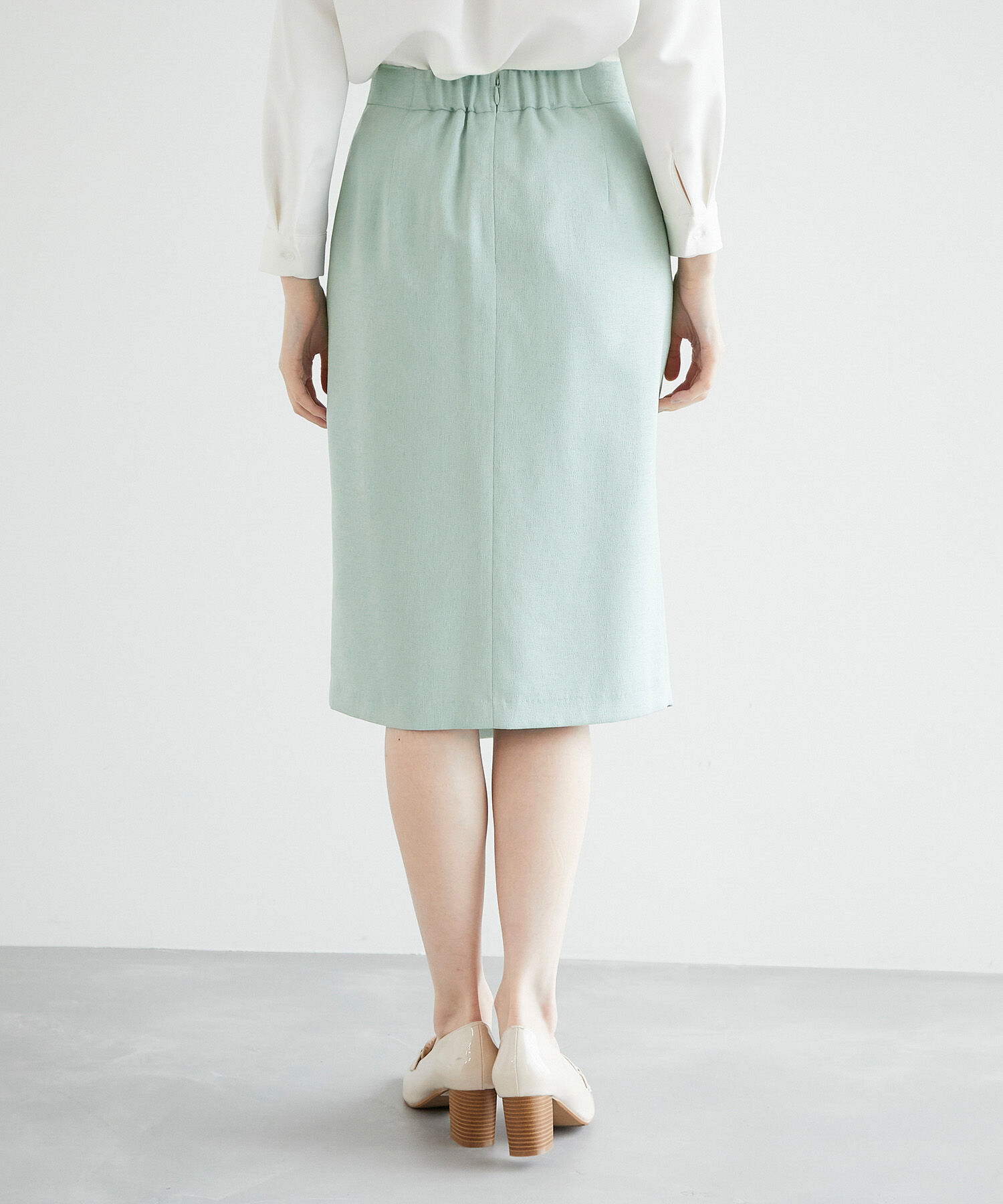 Rope&rsquo;Picnic「【UVカット＆マシンウォッシャブル】リネンライクラップスカート」|スカート|