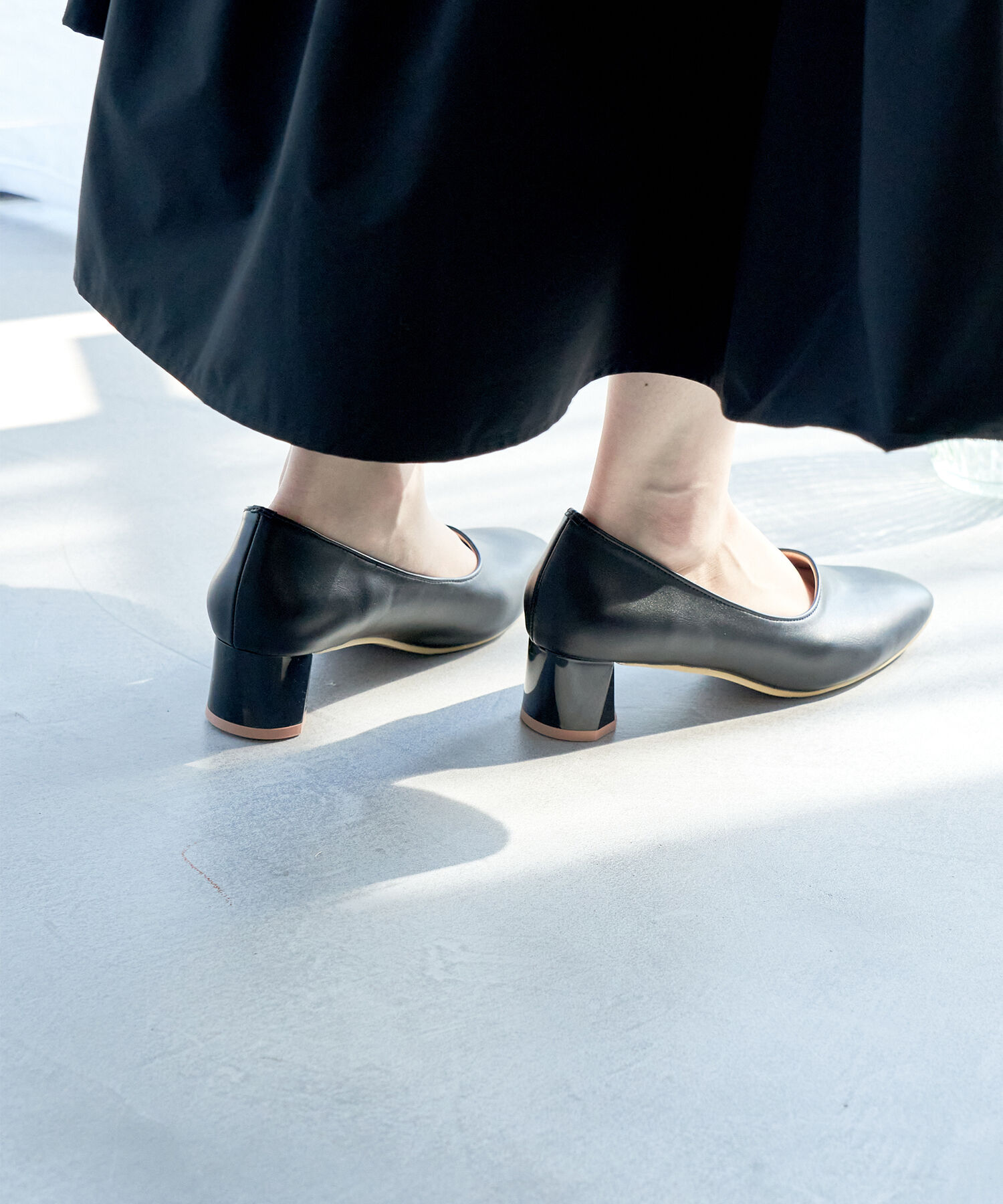 ROPE PICNIC PASSAGE「スクエアトゥペイントヒールパンプス」|パンプス|