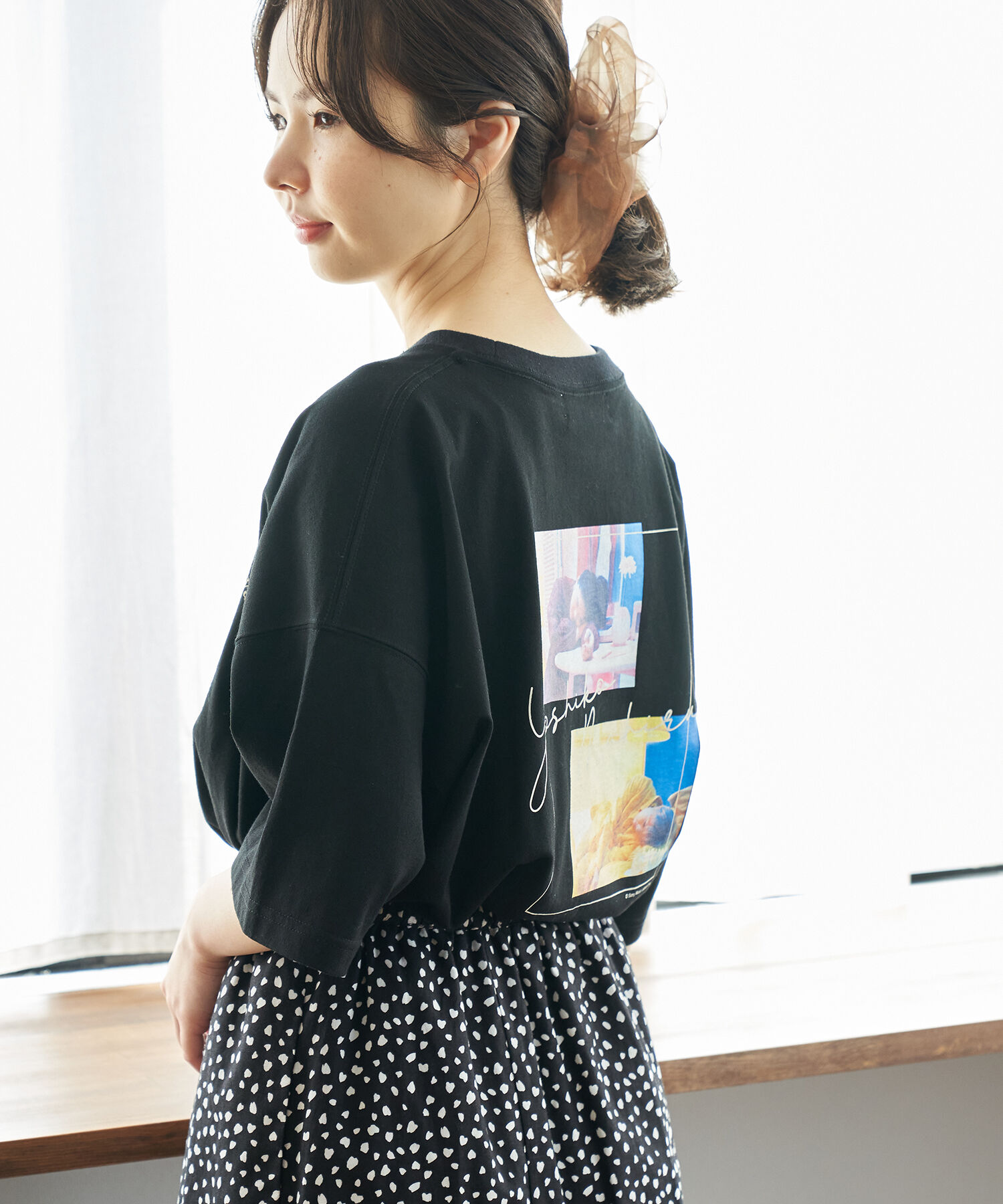 Rope&rsquo;Picnic「【ガンバレルーヤ&times;ROPE' PICNIC】Photo Tシャツ」|Tシャツ・カットソー|ブラック(01)