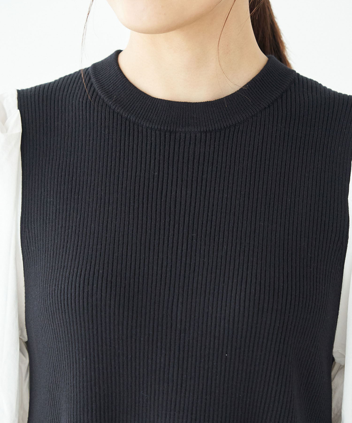 Rope&rsquo;Picnic「ニット使いボリューム袖ワンピース」|ワンピース|