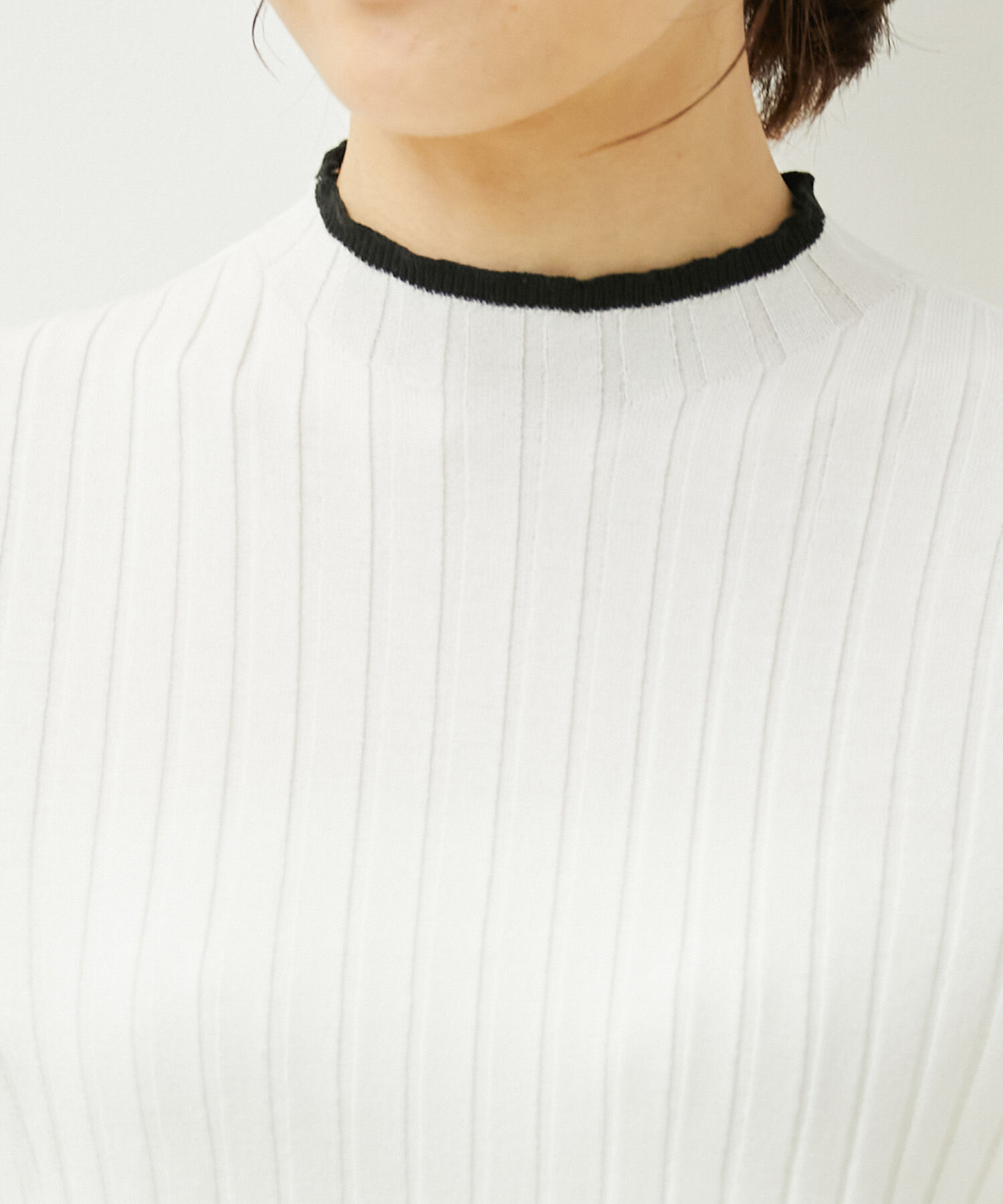 Rope&rsquo;Picnic「配色ニットプルオーバー」|ニット・セーター|