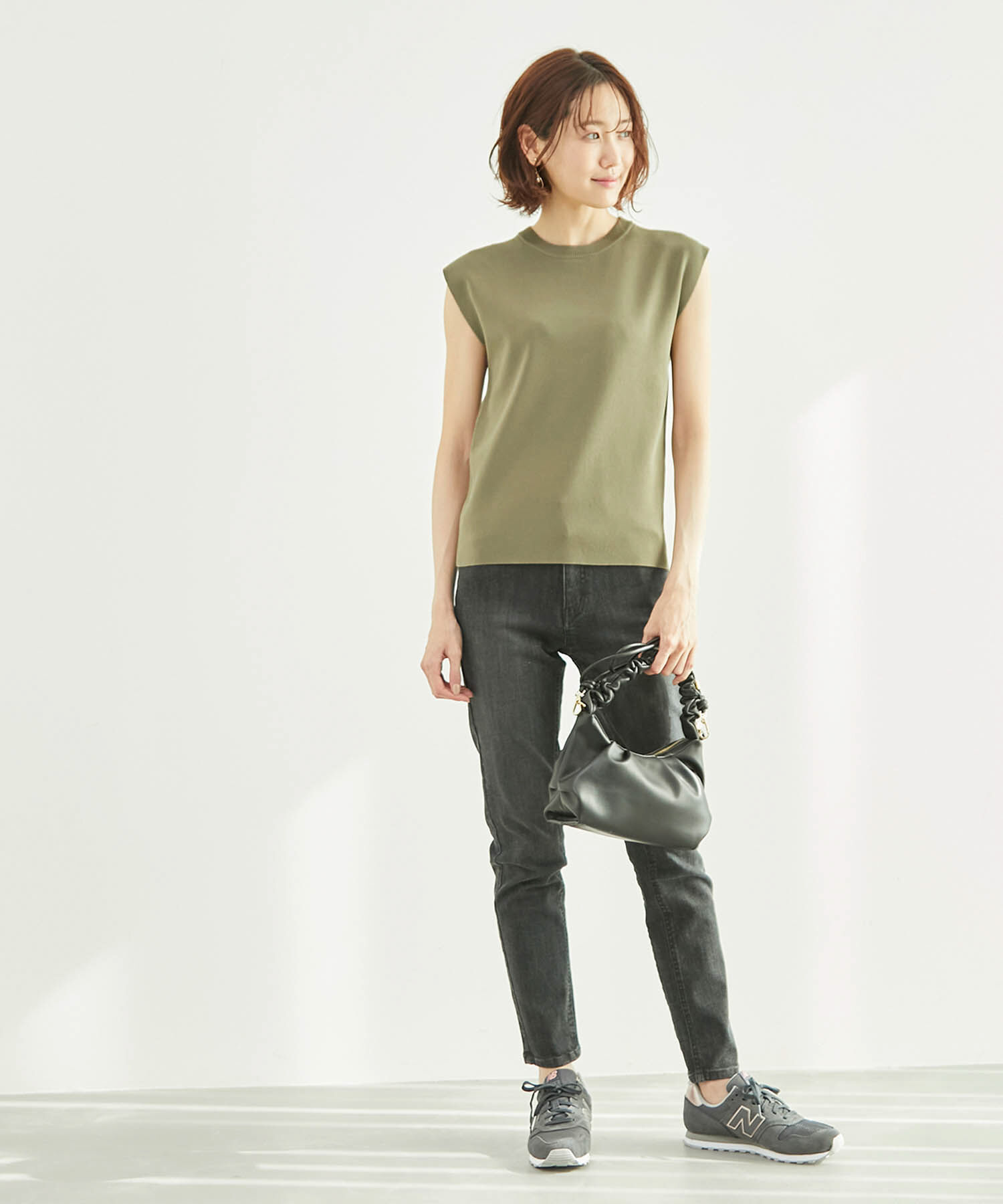 Rope&rsquo;Picnic「Beauty knit/ゼロスリーブニットプルオーバー/WEB限定カラーあり」|ニット・セーター|