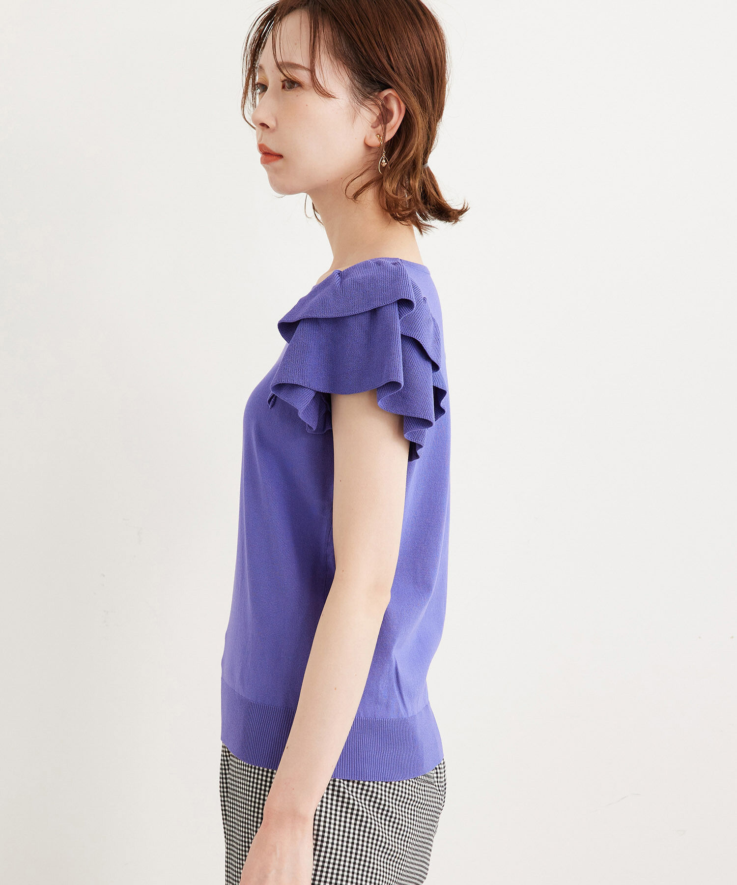 Rope&rsquo;Picnic「フリルニットプルオーバー」|ニット・セーター|