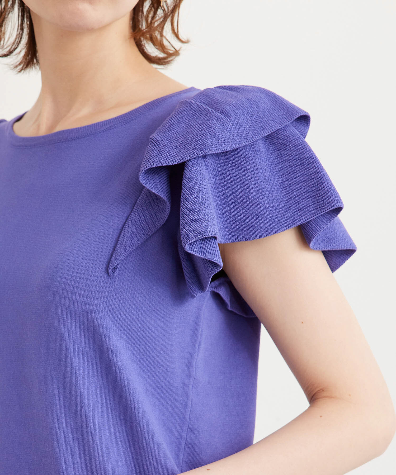 Rope&rsquo;Picnic「フリルニットプルオーバー」|ニット・セーター|