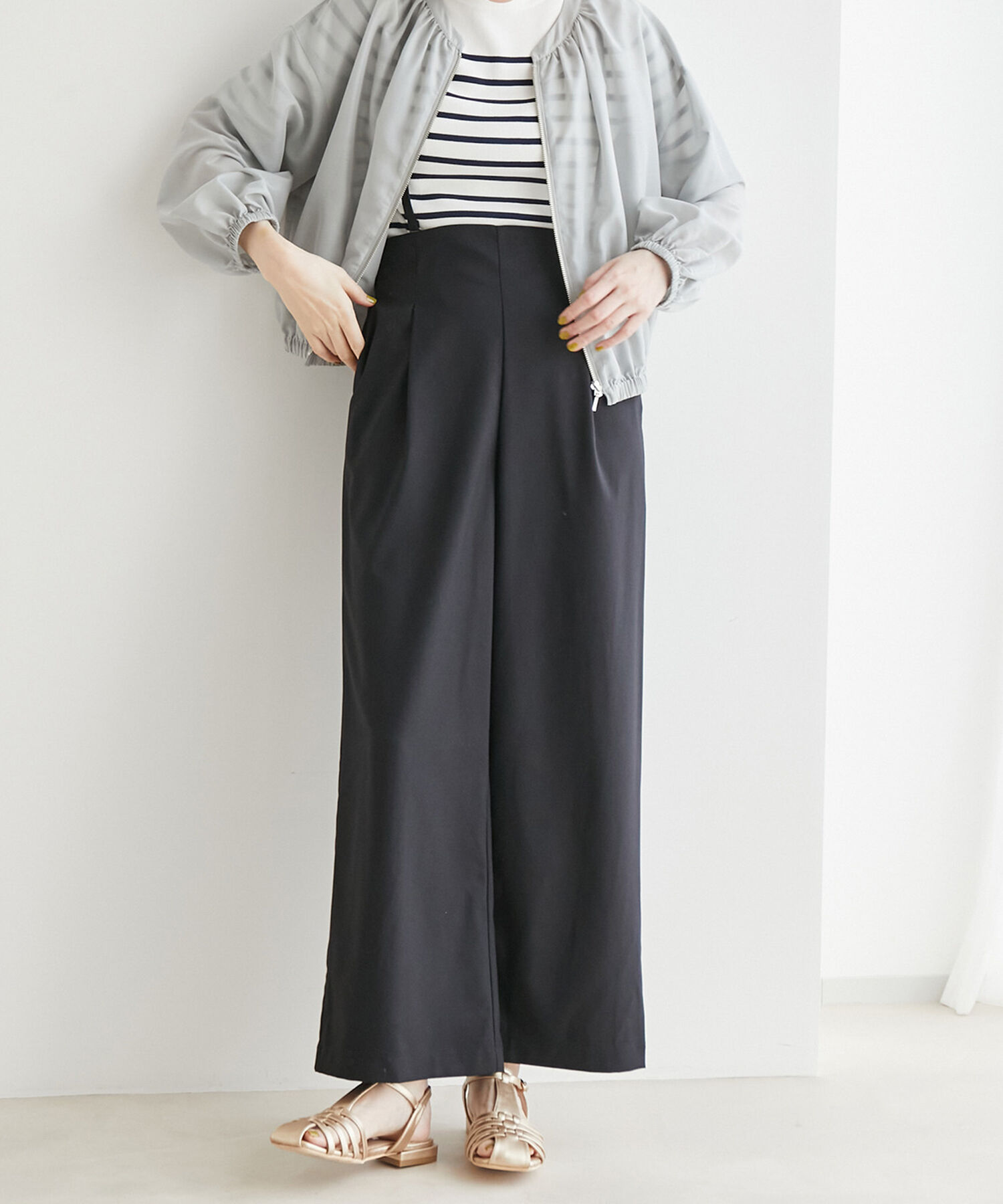 Rope&rsquo;Picnic「ハイウエストサス付きパンツ」|その他|