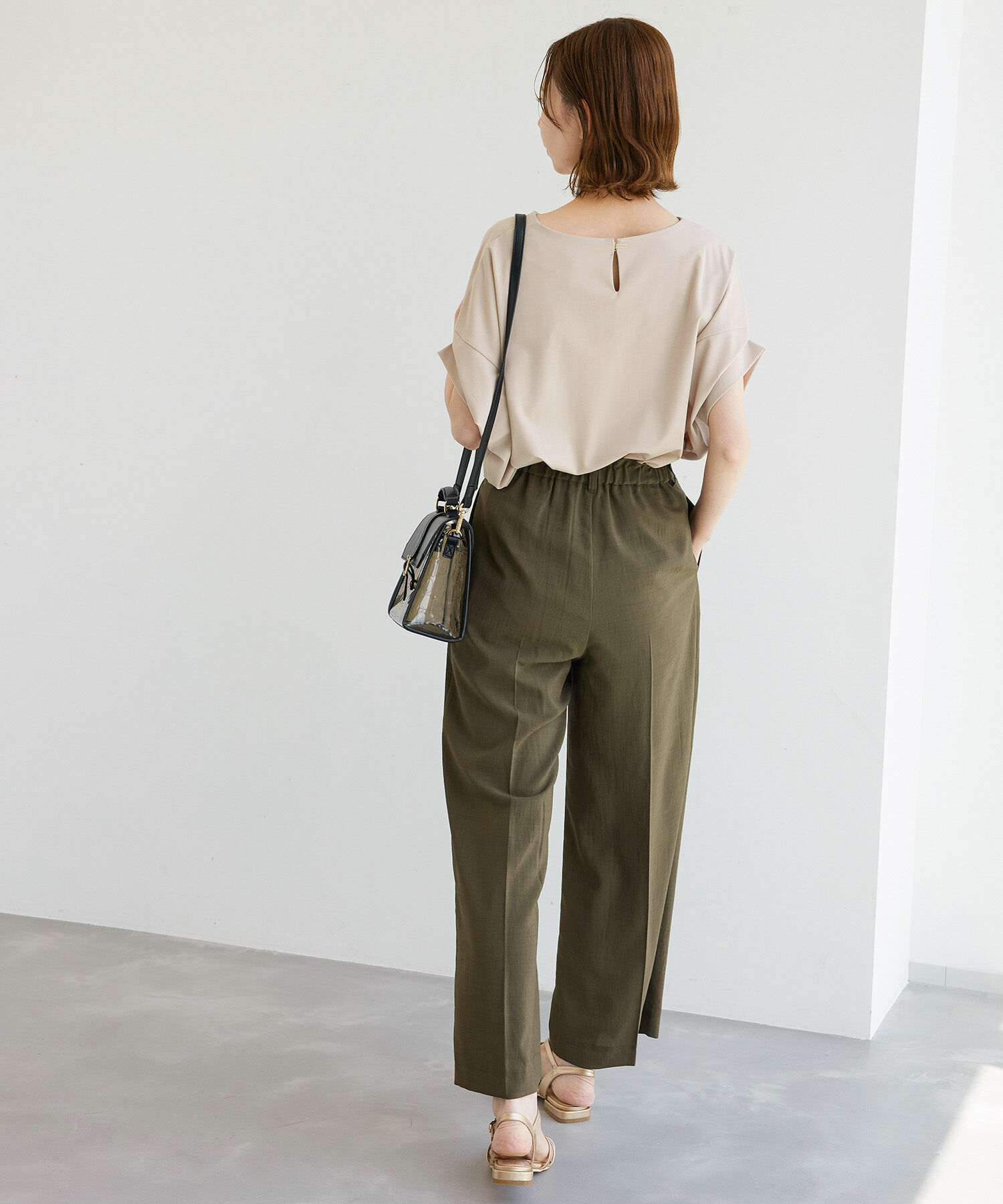 Rope&rsquo;Picnic「ゴールドパーツバンザイスリーブカットソートップス」|Tシャツ・カットソー|