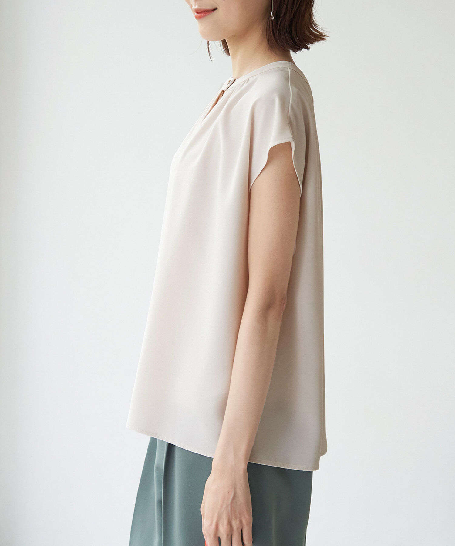 Rope&rsquo;Picnic「2WAY/とろみ合繊ブラウス」|シャツ・ブラウス|