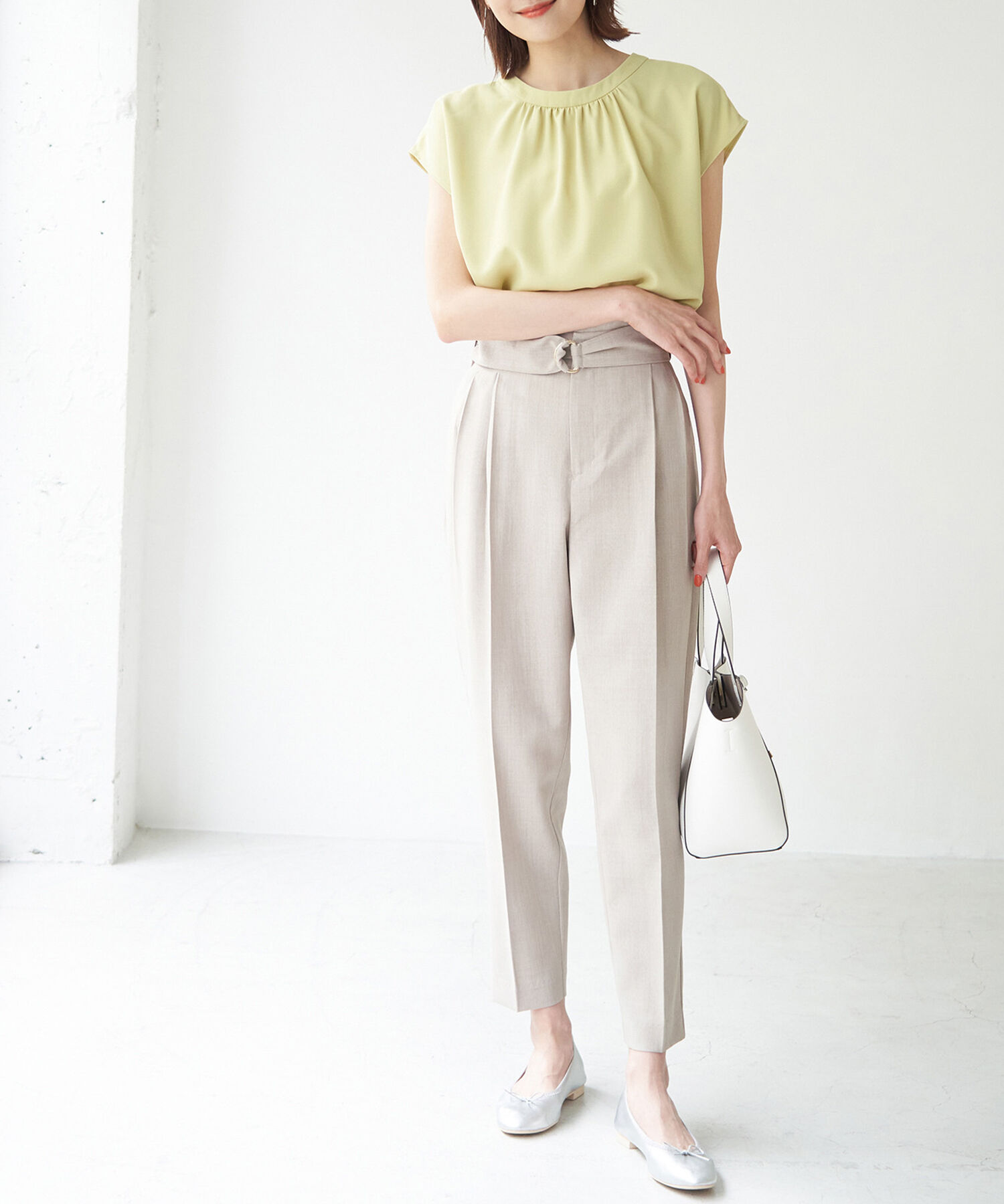 Rope&rsquo;Picnic「2WAY/とろみ合繊ブラウス」|シャツ・ブラウス|