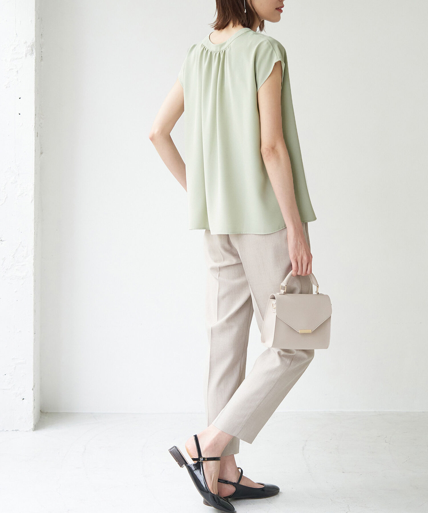 Rope&rsquo;Picnic「2WAY/とろみ合繊ブラウス」|シャツ・ブラウス|