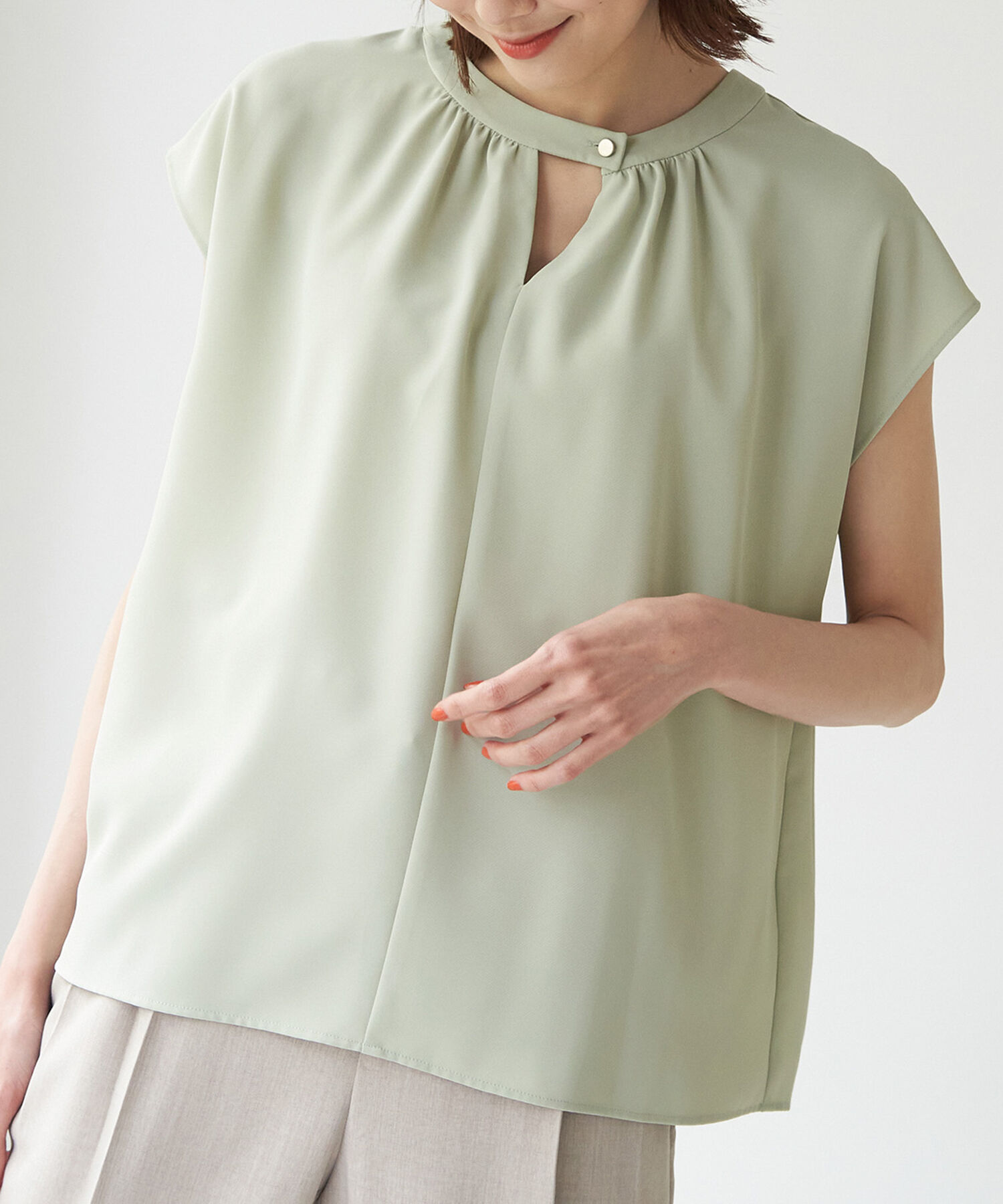 Rope&rsquo;Picnic「2WAY/とろみ合繊ブラウス」|シャツ・ブラウス|