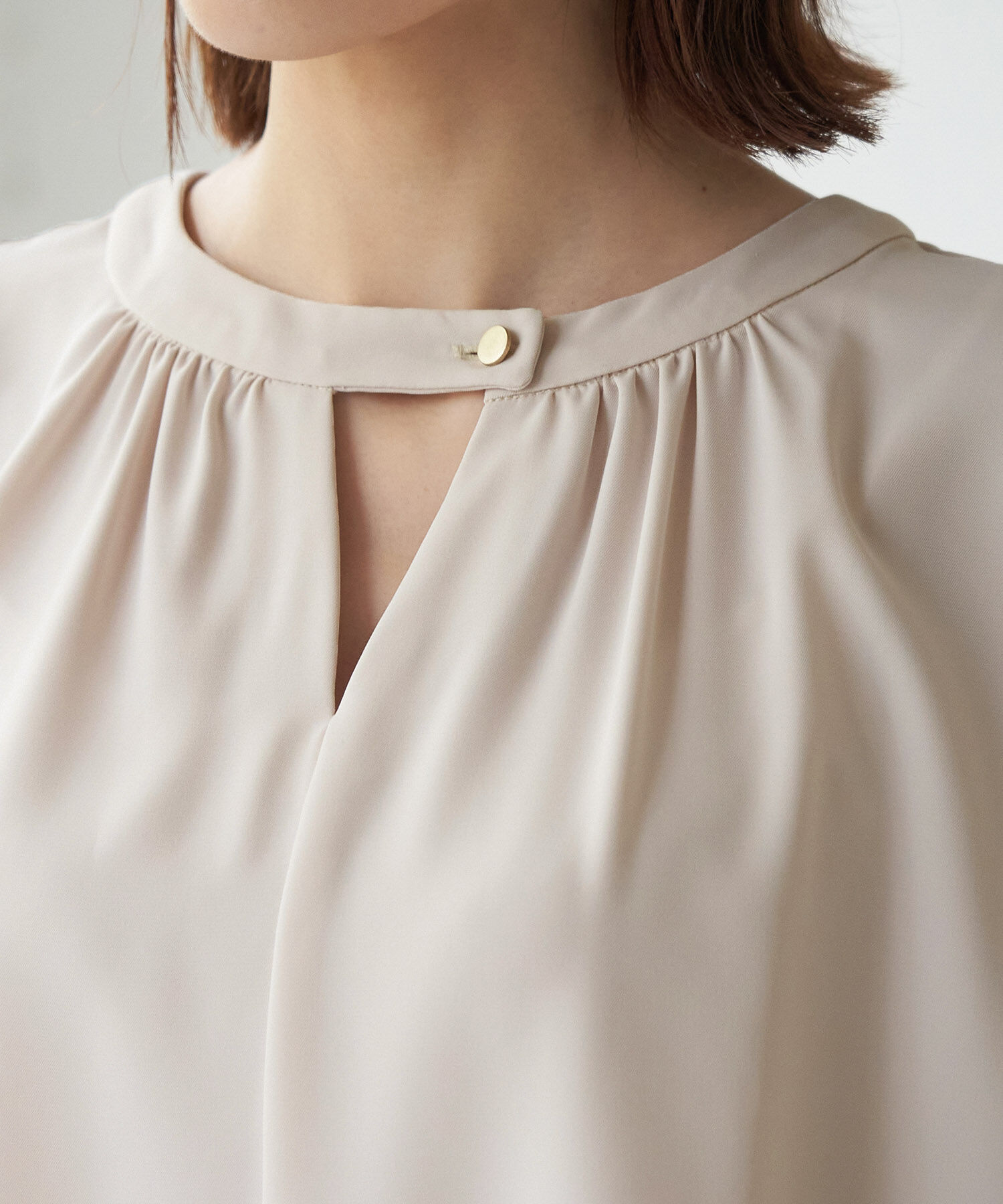 Rope&rsquo;Picnic「2WAY/とろみ合繊ブラウス」|シャツ・ブラウス|