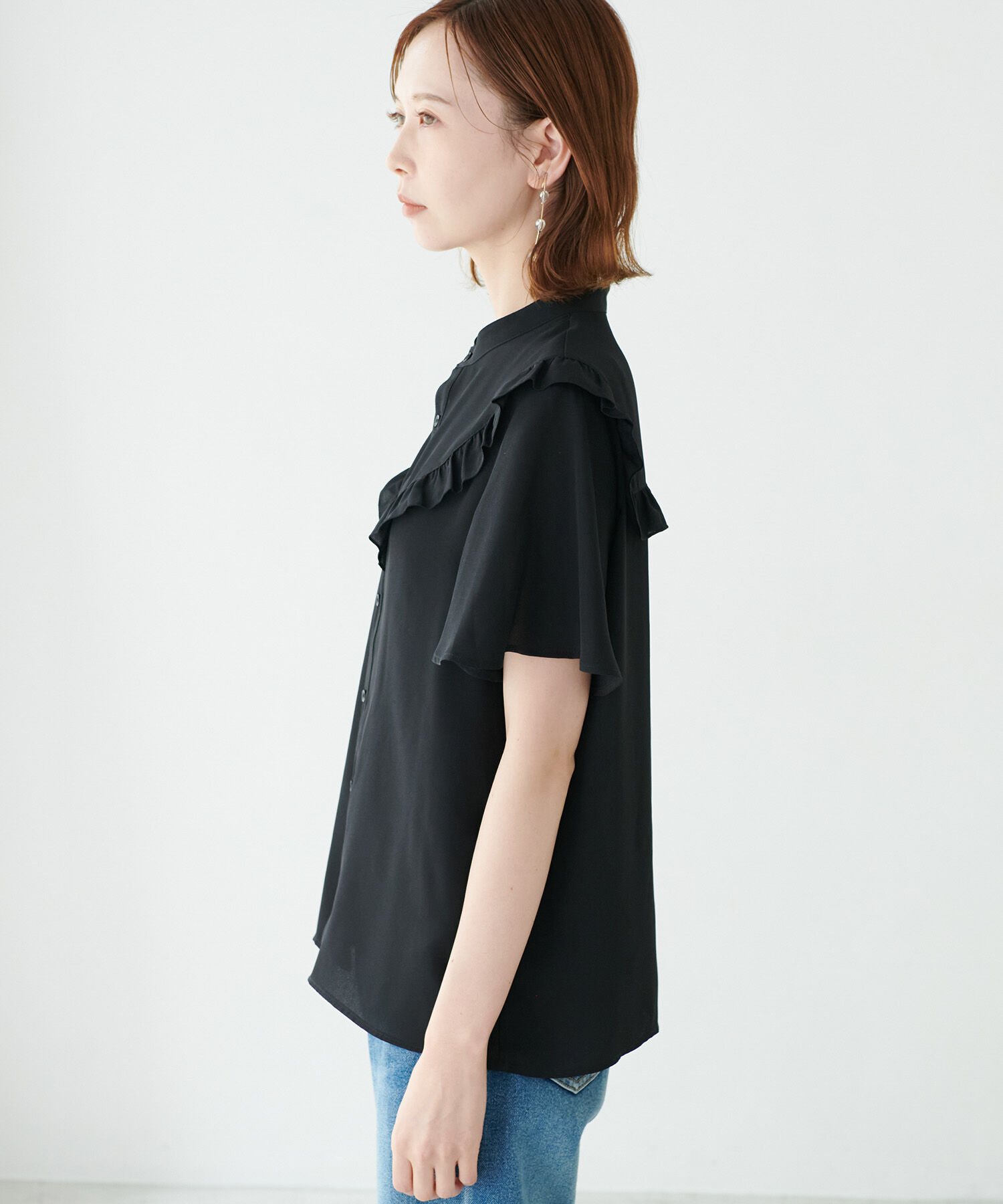 Rope&rsquo;Picnic「ドット/無地フリルブラウス」|シャツ・ブラウス|