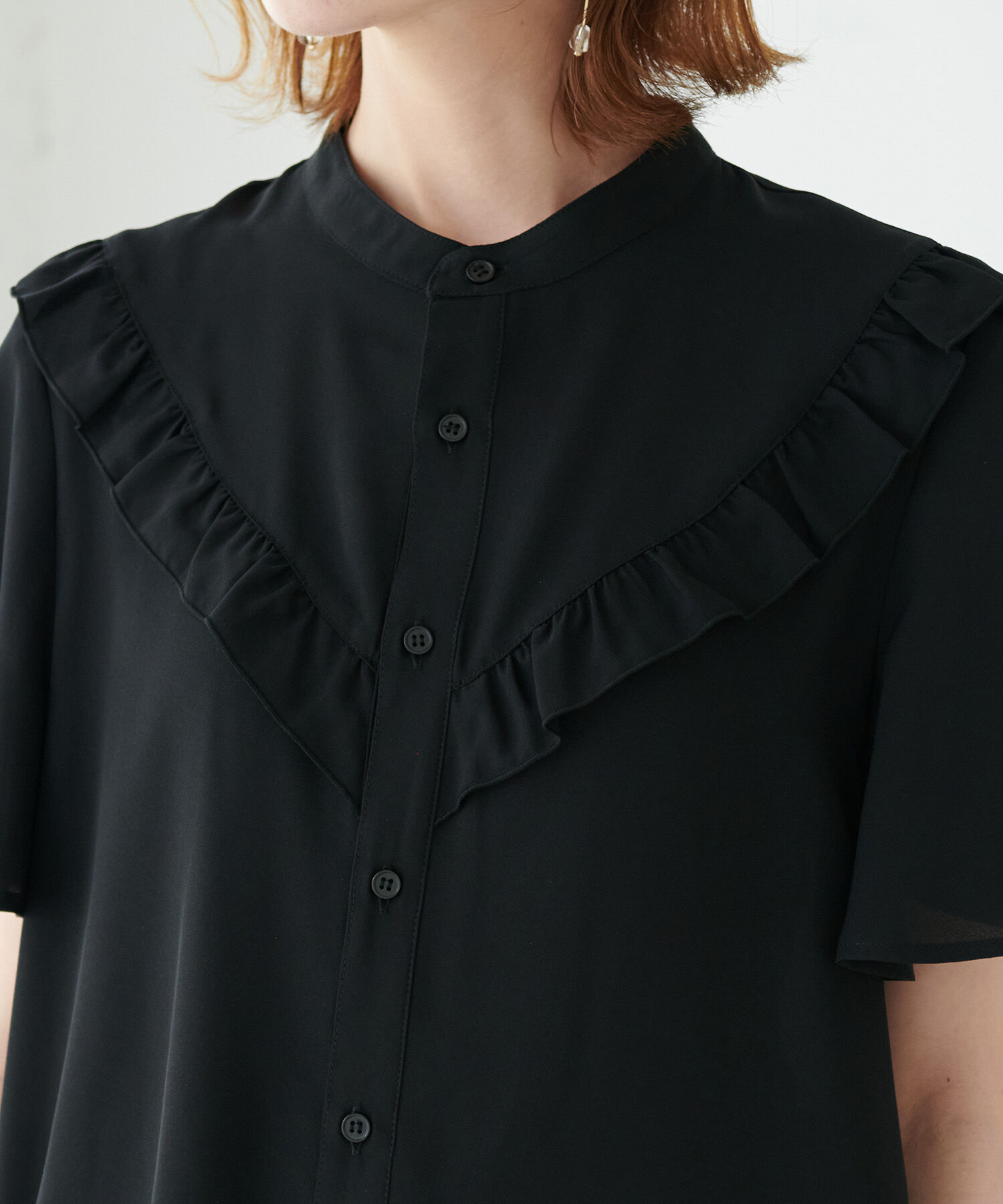 Rope&rsquo;Picnic「ドット/無地フリルブラウス」|シャツ・ブラウス|