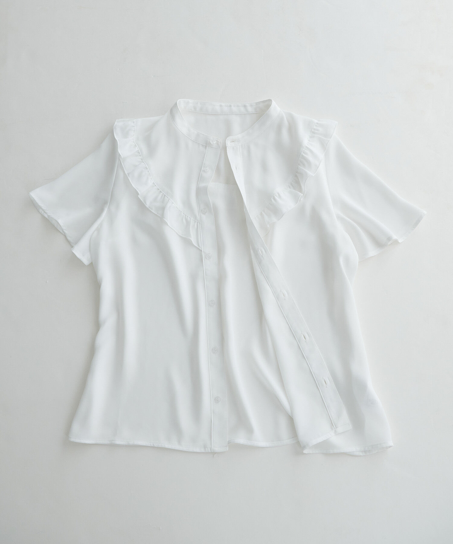 Rope&rsquo;Picnic「ドット/無地フリルブラウス」|シャツ・ブラウス|