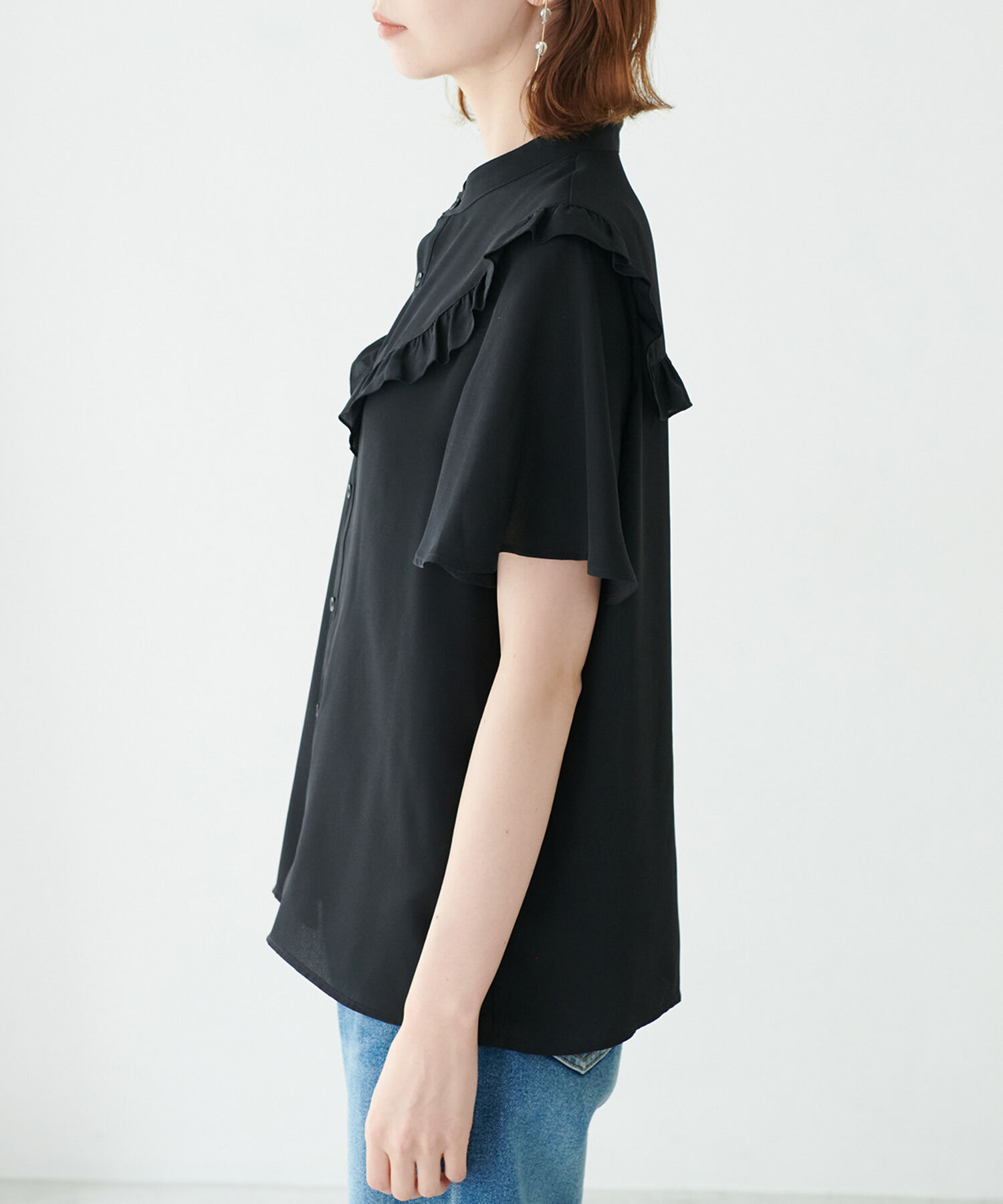 Rope&rsquo;Picnic「ドット/無地フリルブラウス」|シャツ・ブラウス|